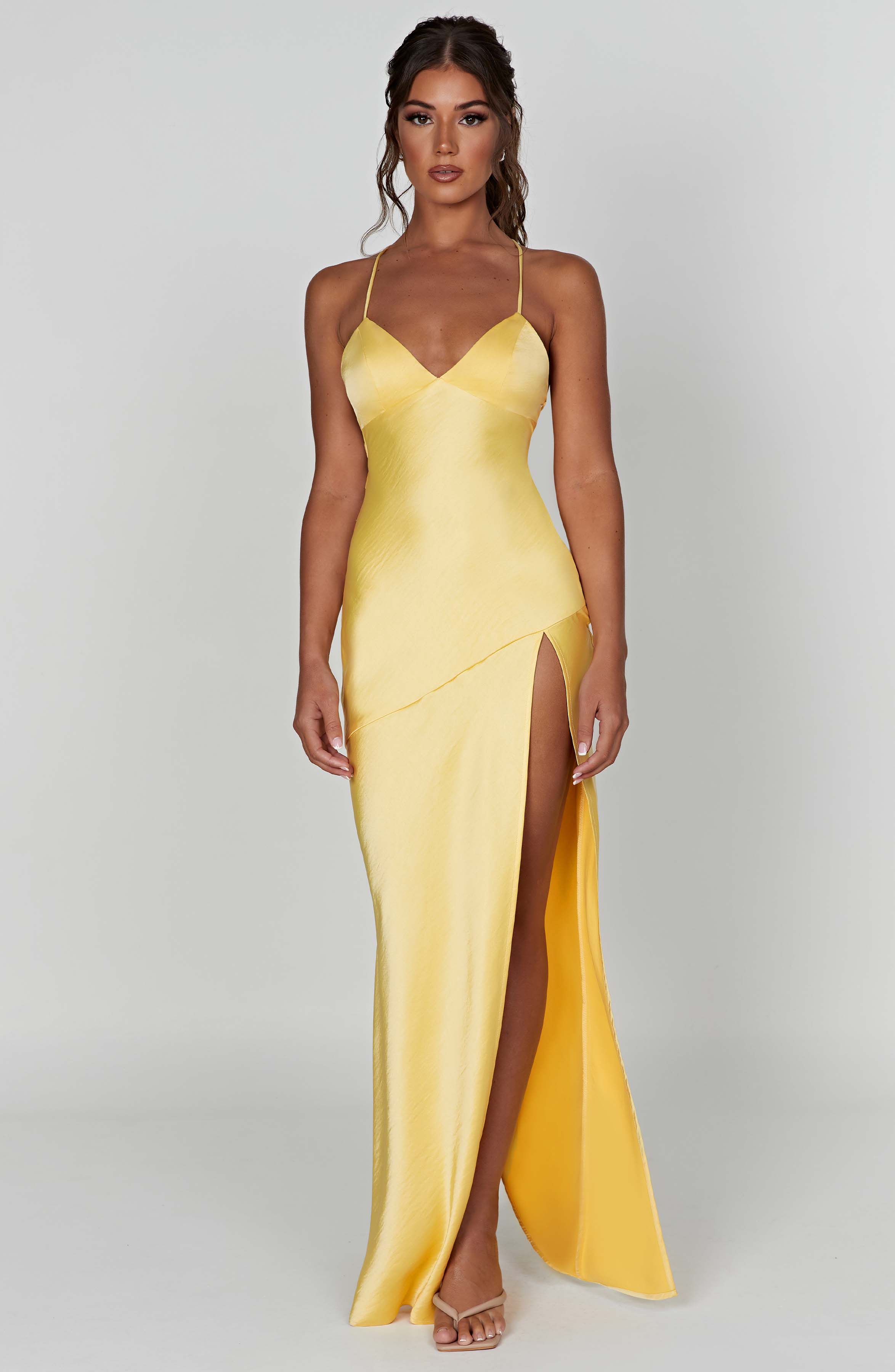 minilena Isobel Maxi Dress Lemon