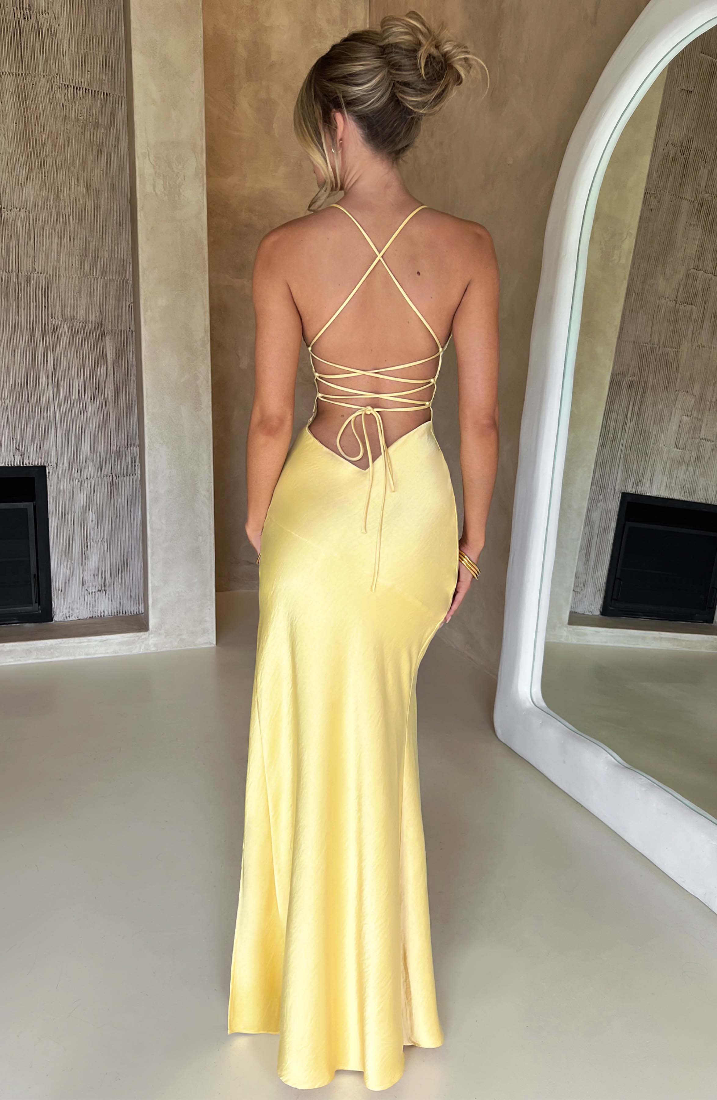 minilena Isobel Maxi Dress Lemon