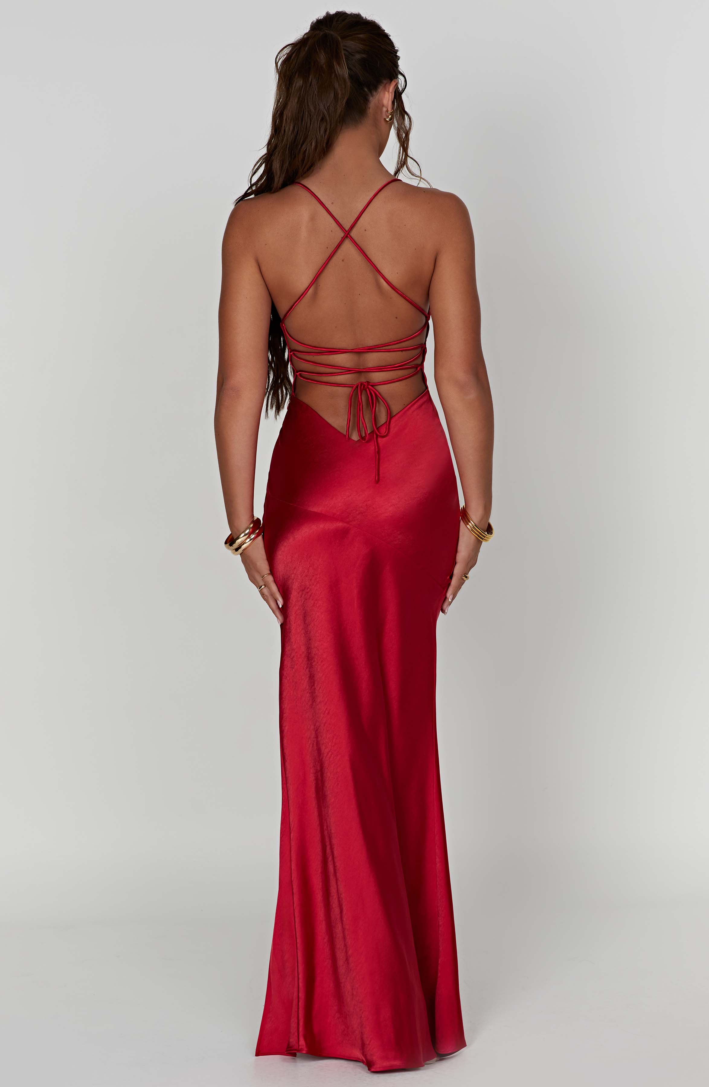 minilena Isobel Maxi Dress Red