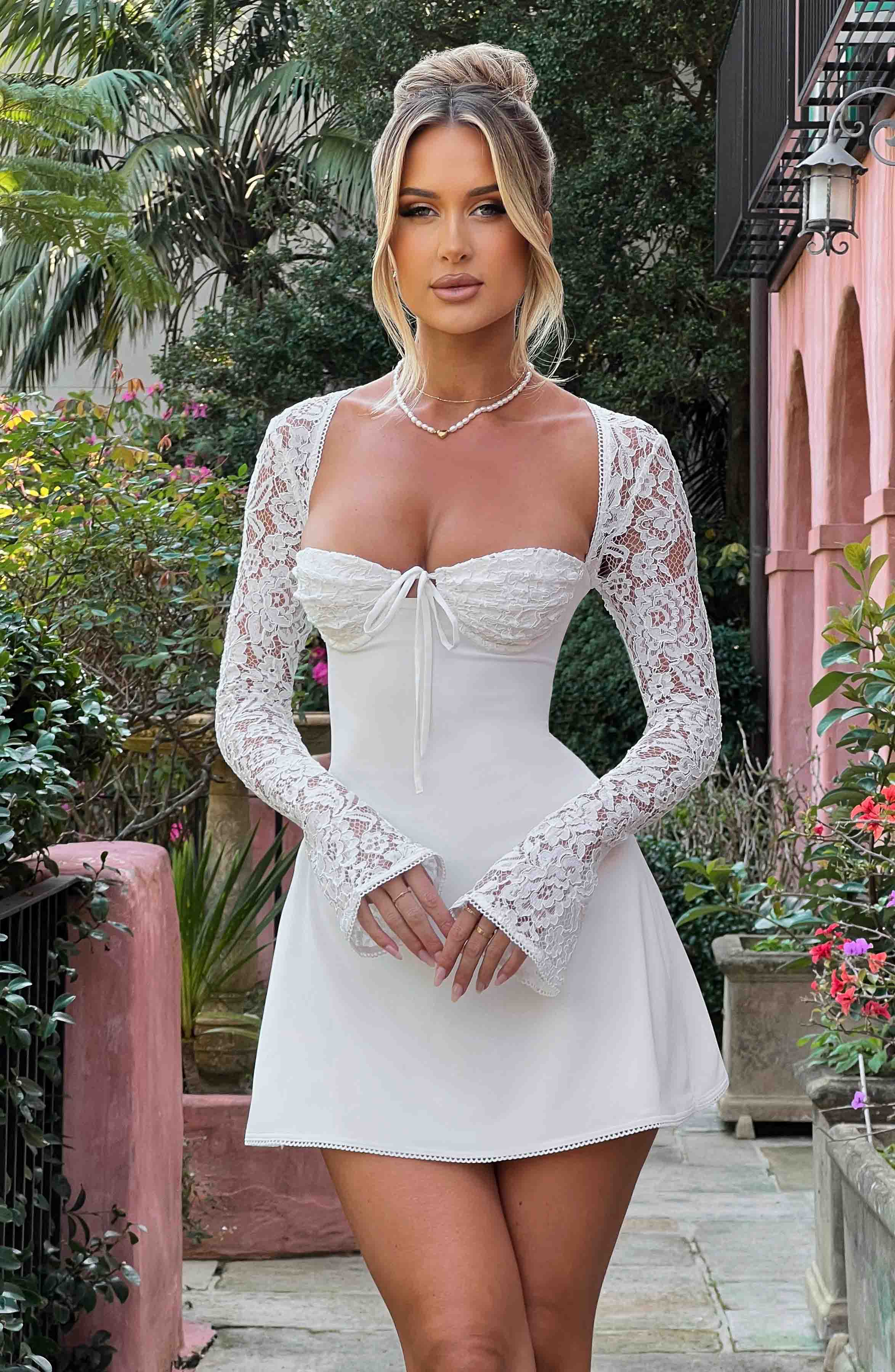 minilena Jacinta Mini Dress Ivory
