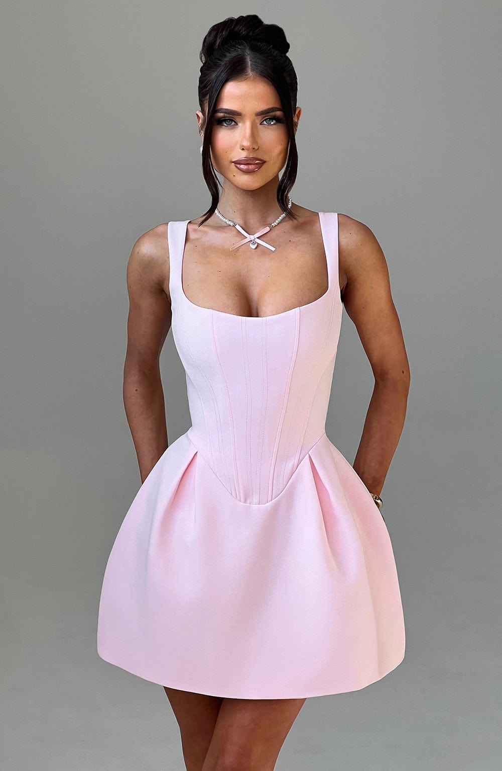 minilena Janiyah Mini Dress Blush