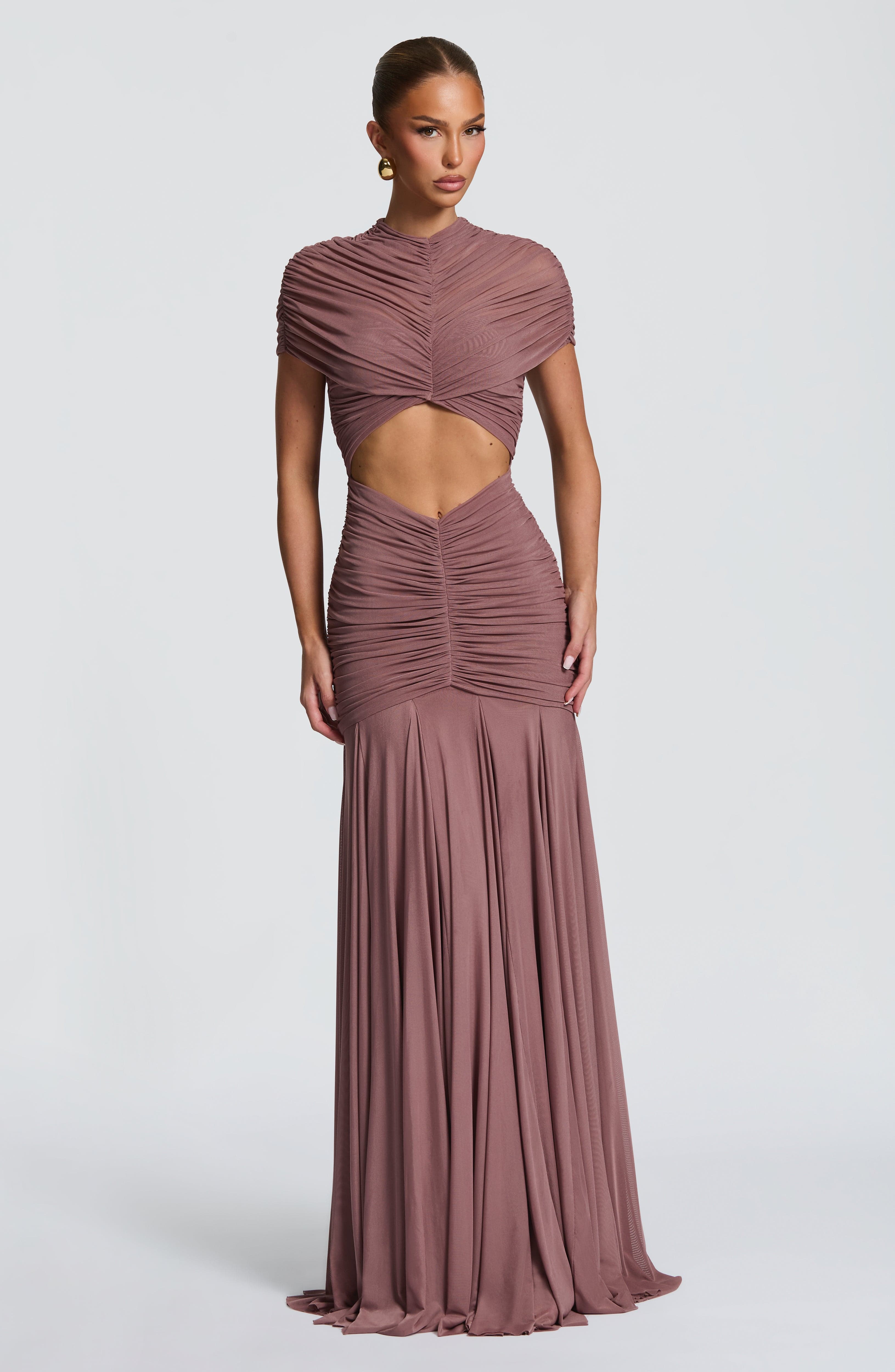 minilena Jaya Maxi Dress Dusty Rose