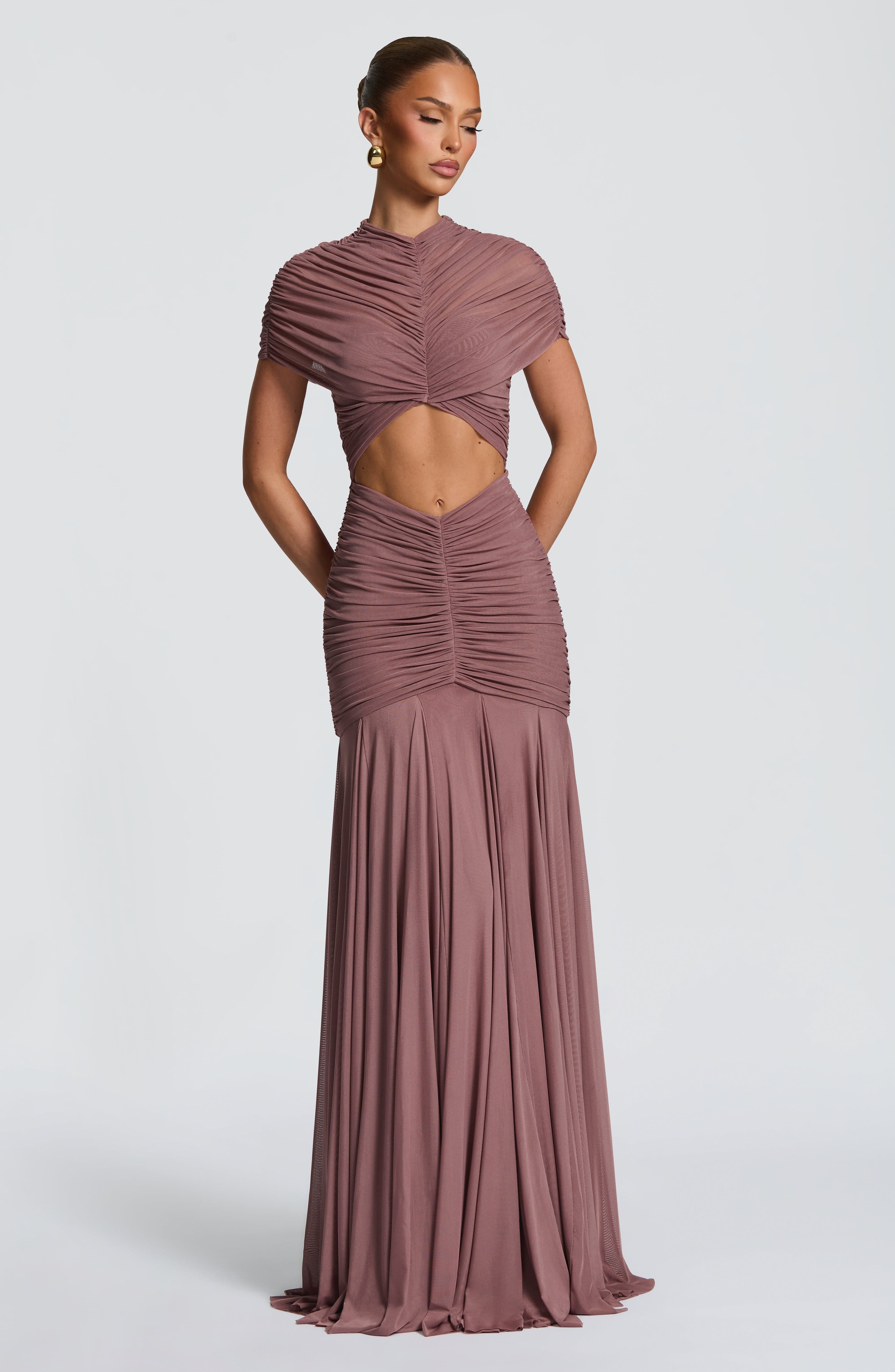 minilena Jaya Maxi Dress Dusty Rose