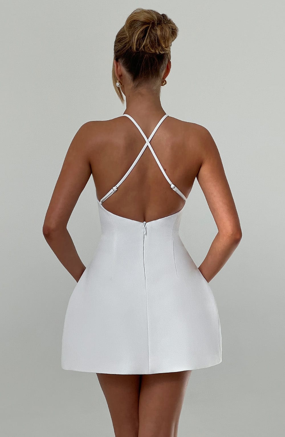 minilena Jayne Mini Dress Ivory