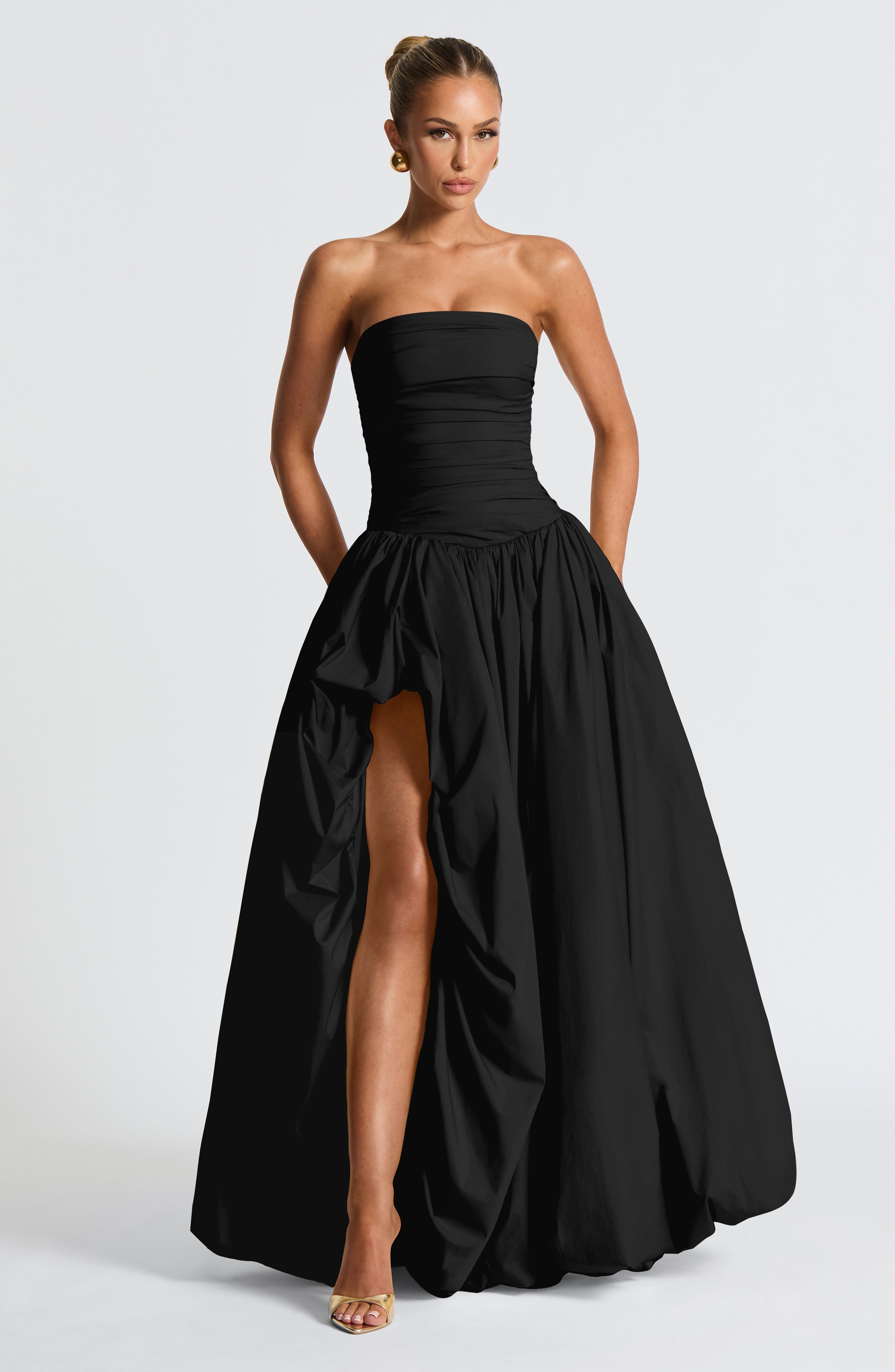 minilena Jillian Maxi Dress Black