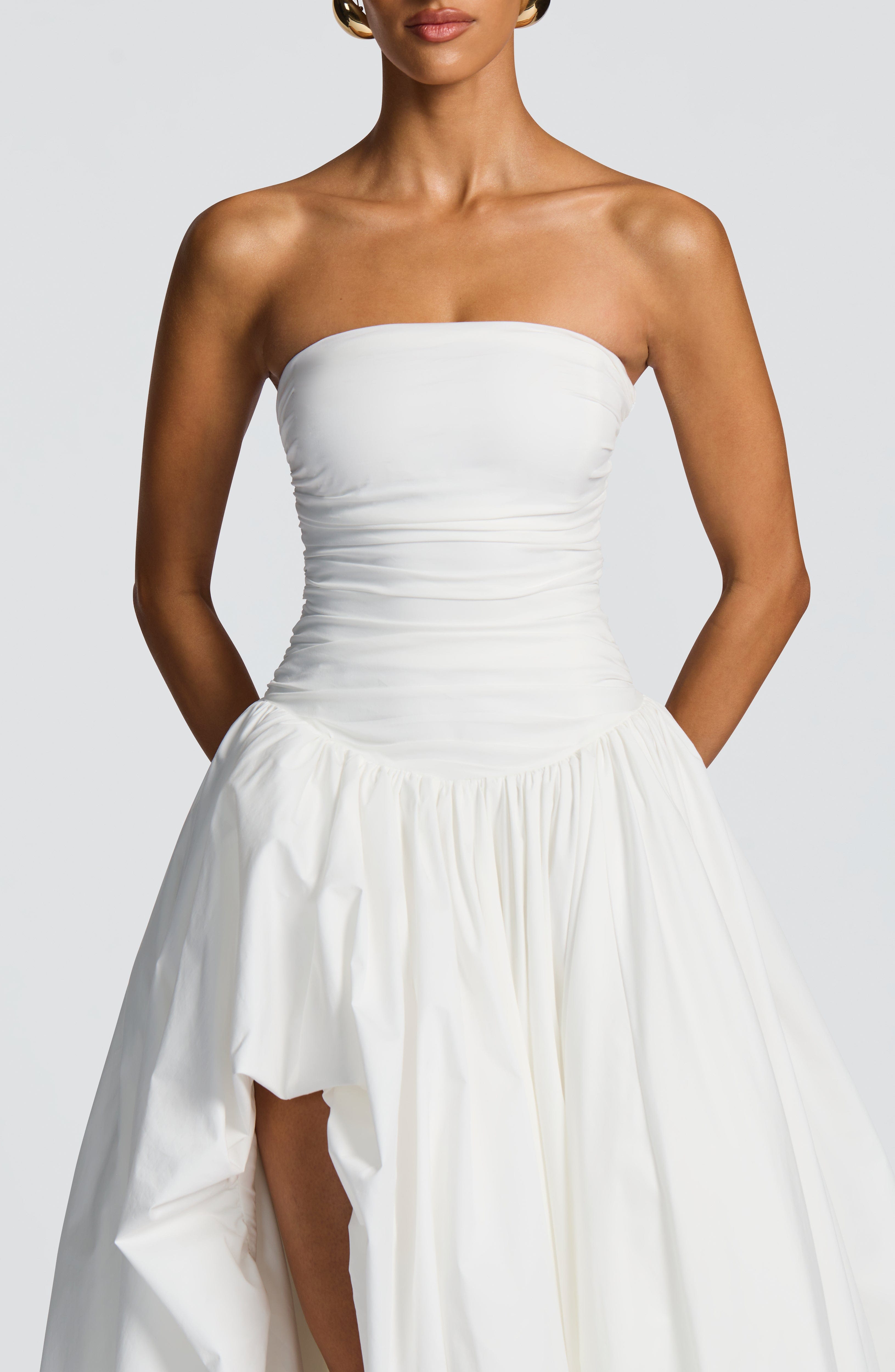 minilena Jillian Maxi Dress Ivory