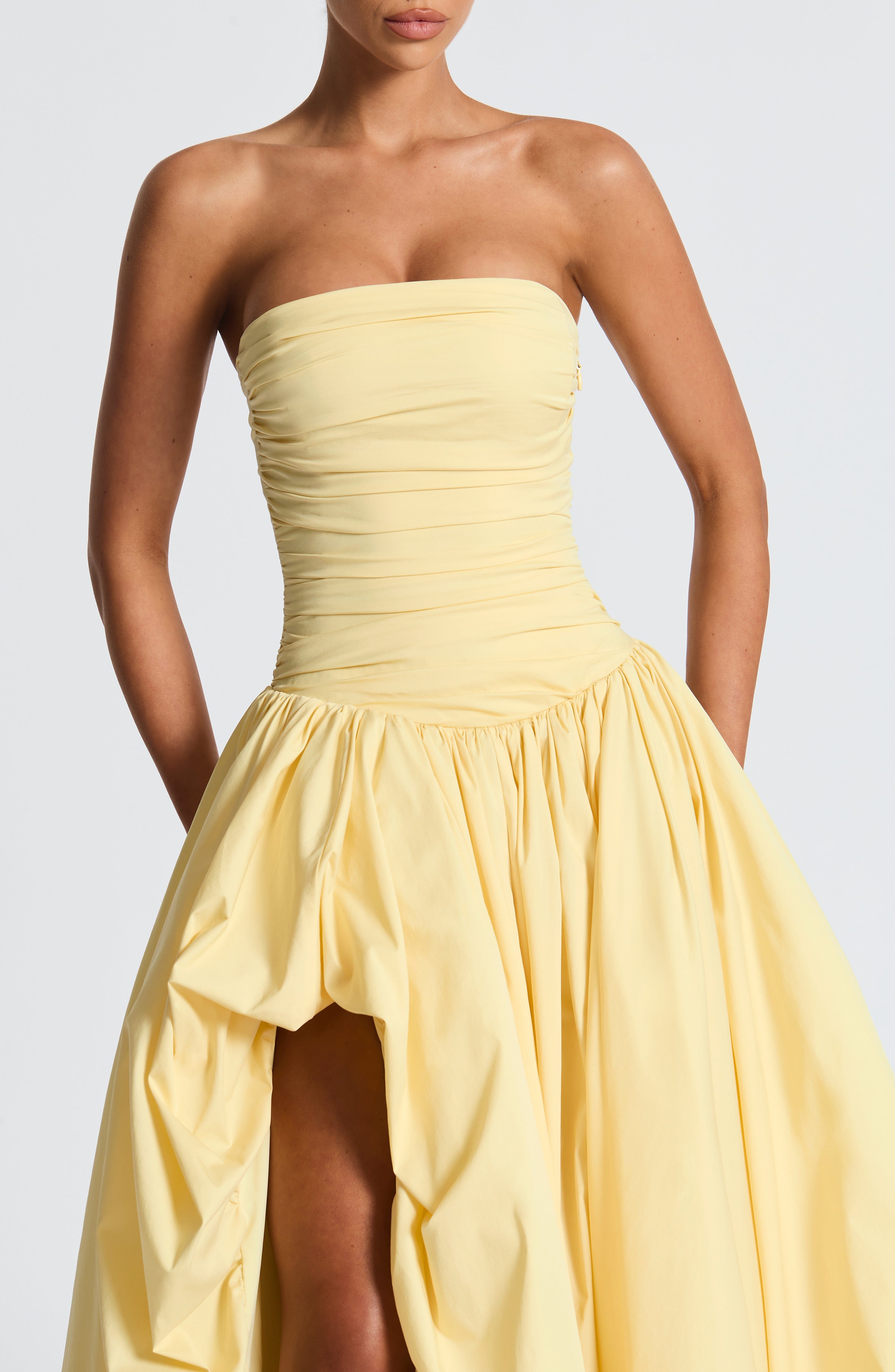 minilena Jillian Maxi Dress Lemon