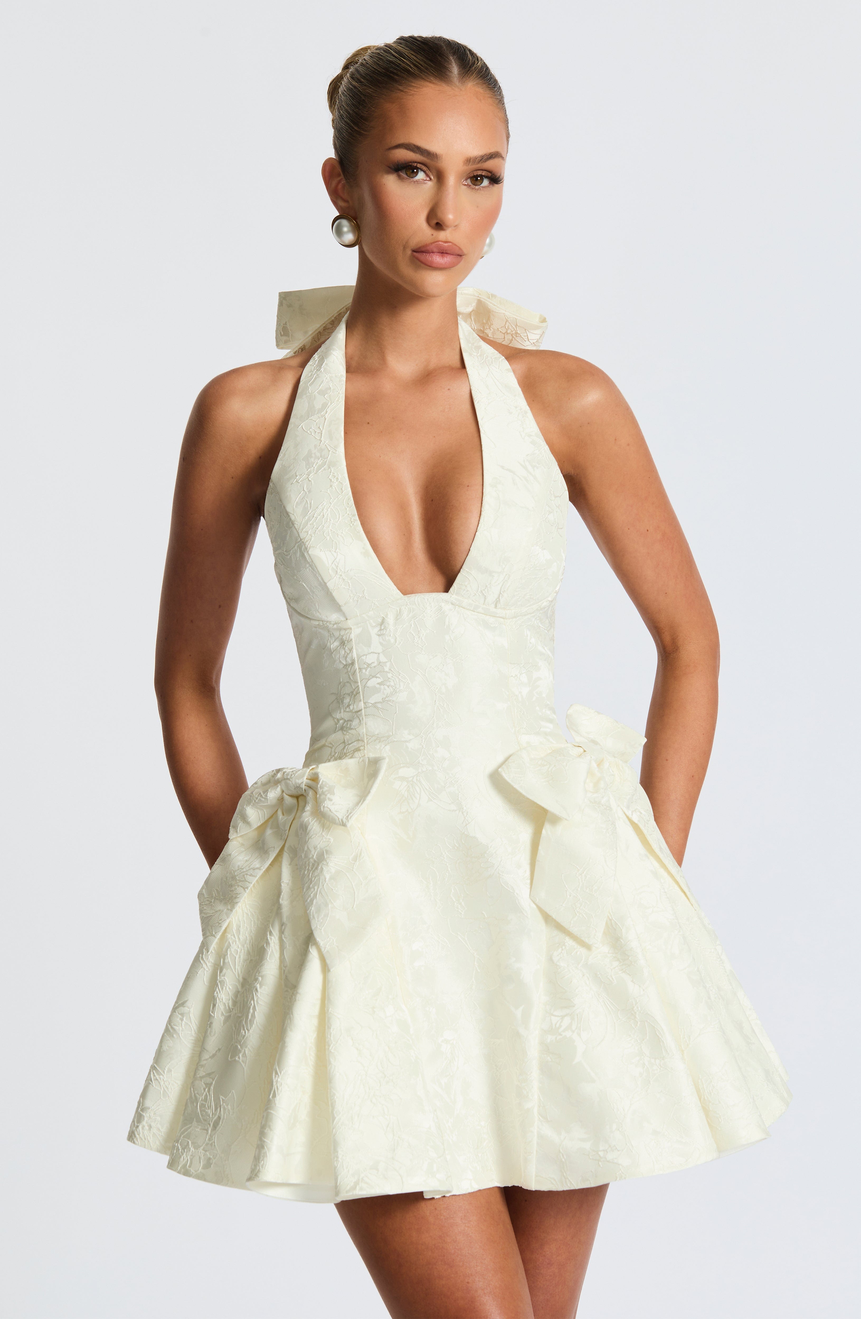 minilena Jocelyn Mini Dress Ivory