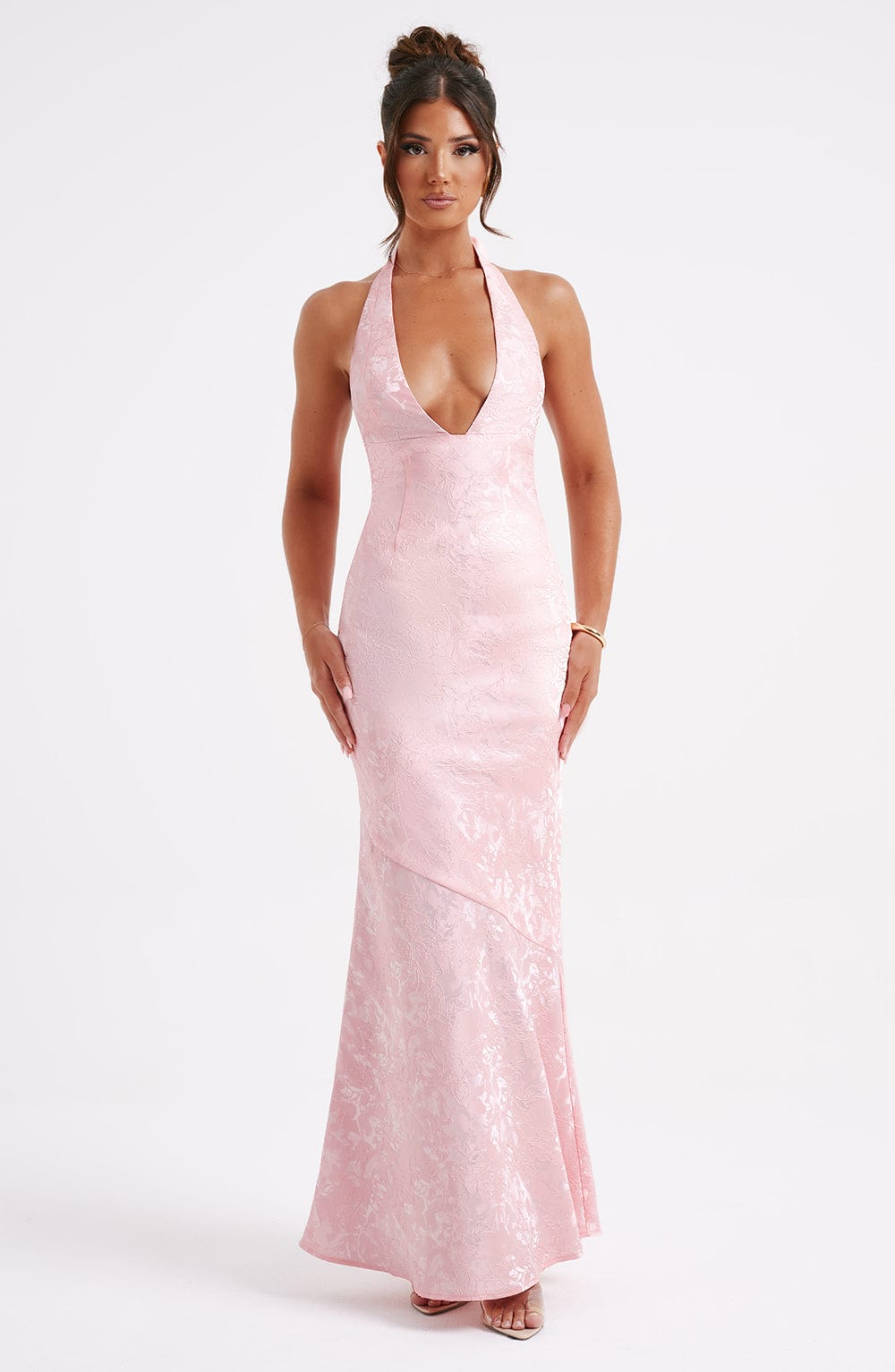minilena Josephine Maxi Dress Blush