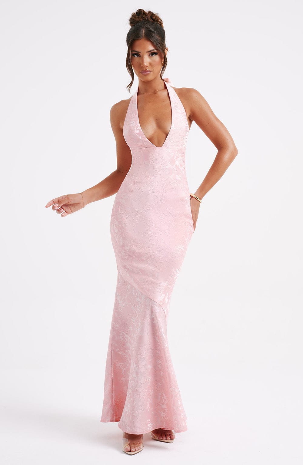 minilena Josephine Maxi Dress Blush