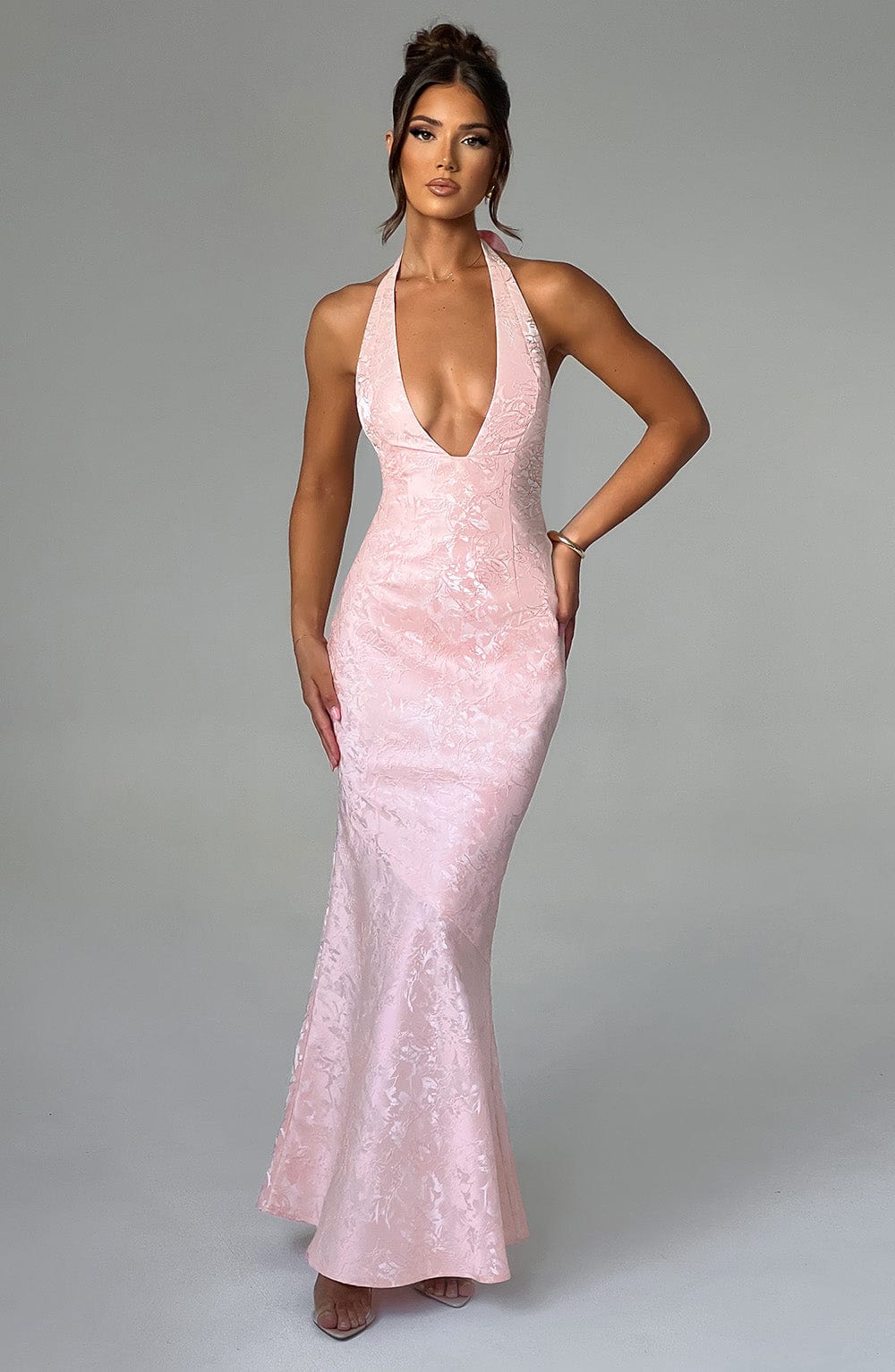 minilena Josephine Maxi Dress Blush