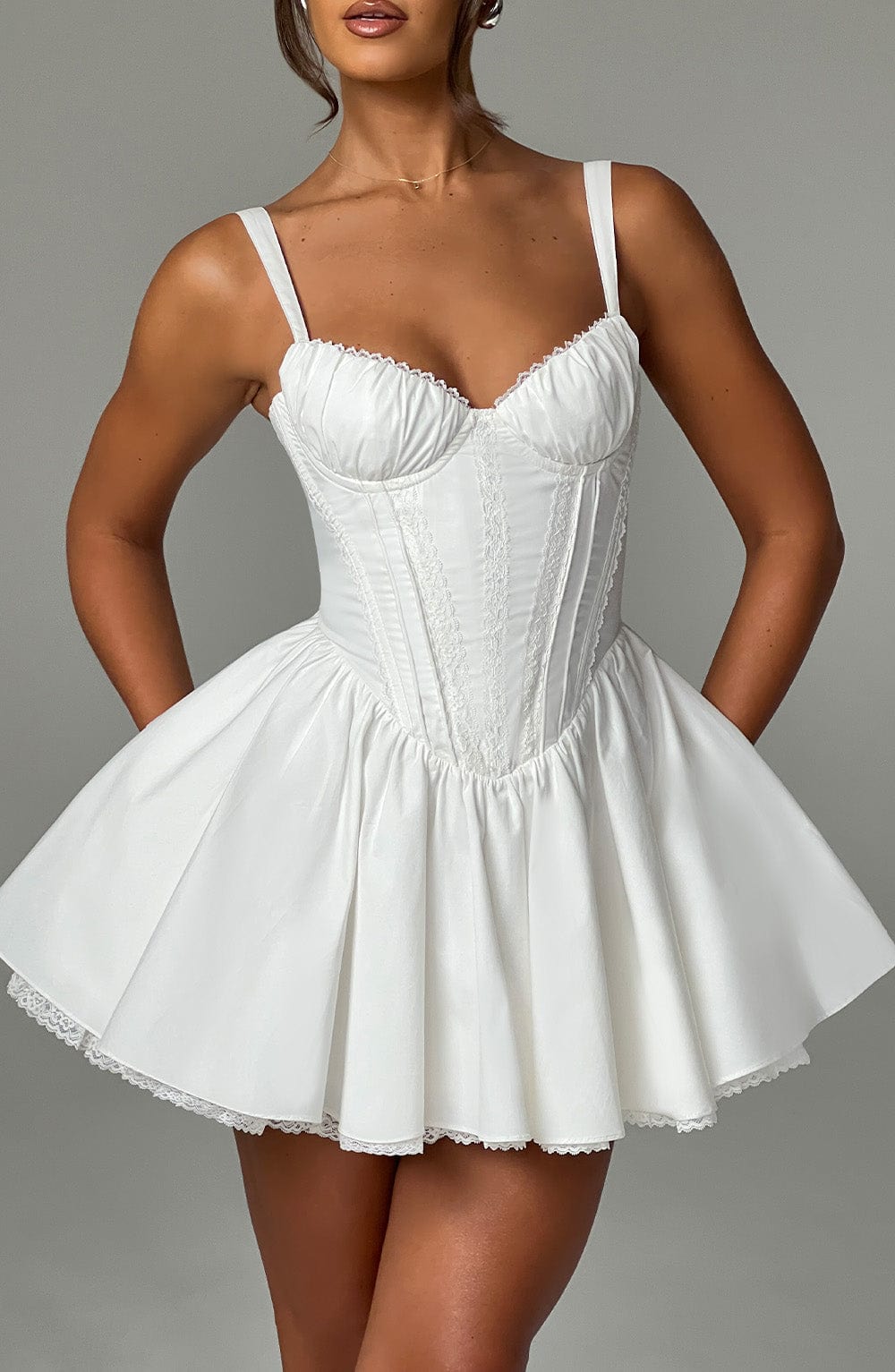 minilena Josie Mini Dress White
