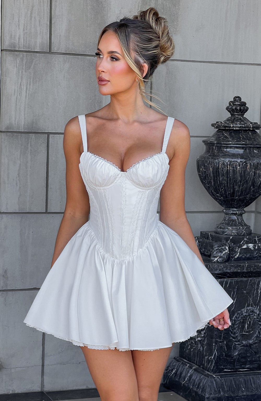 minilena Josie Mini Dress White