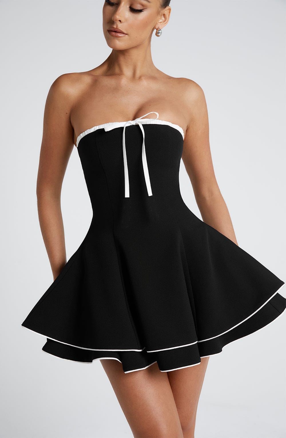minilena Juno Mini Dress Black/White