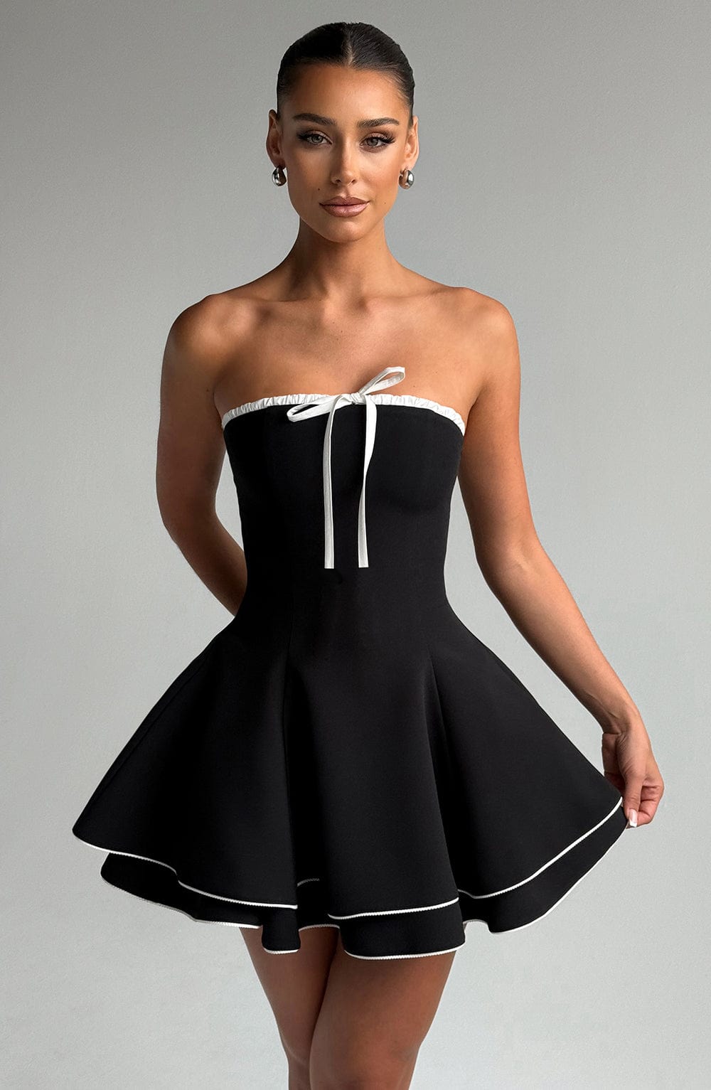 minilena Juno Mini Dress Black/White