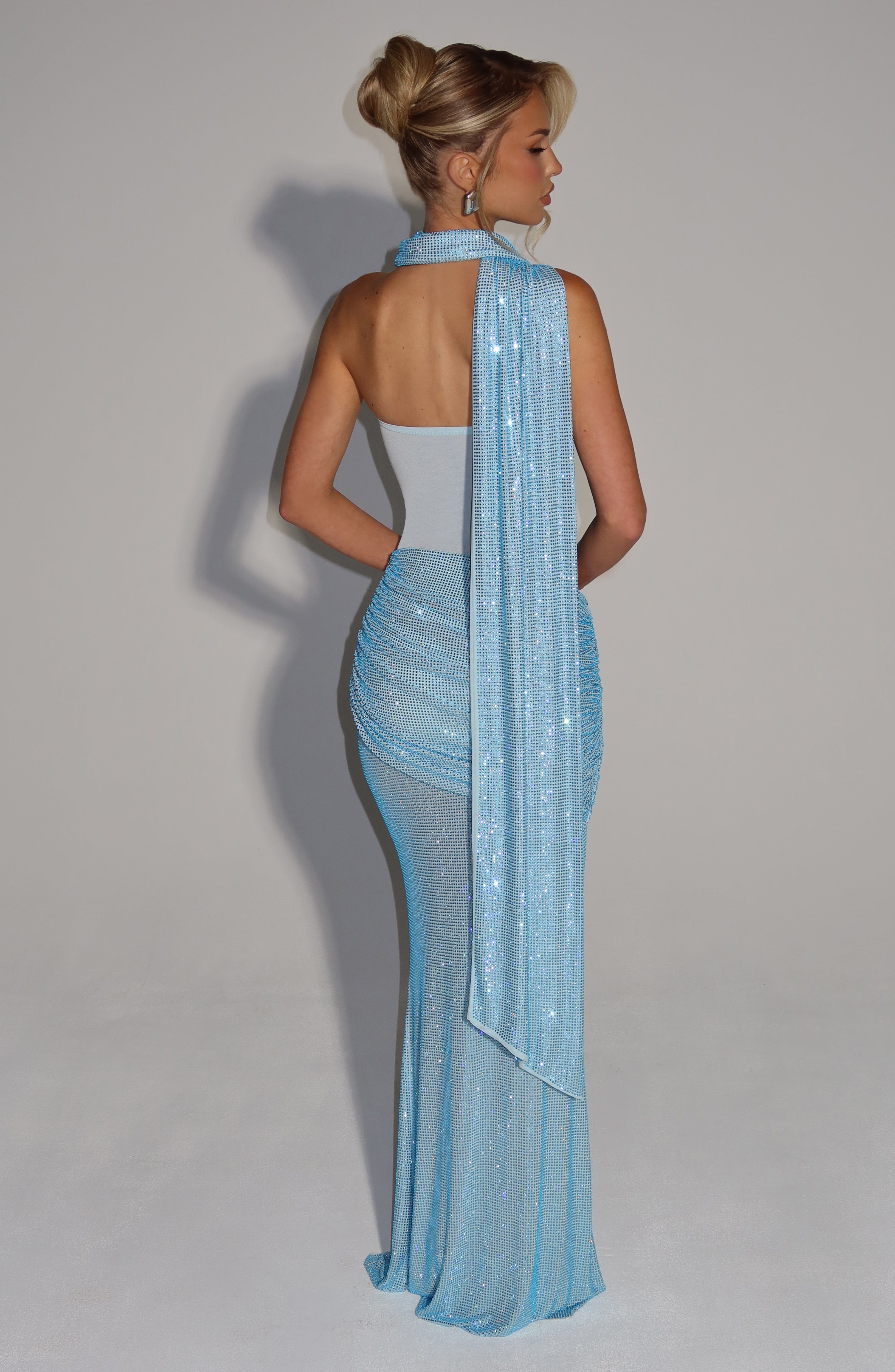 minilena Kailani Maxi Dress Aqua