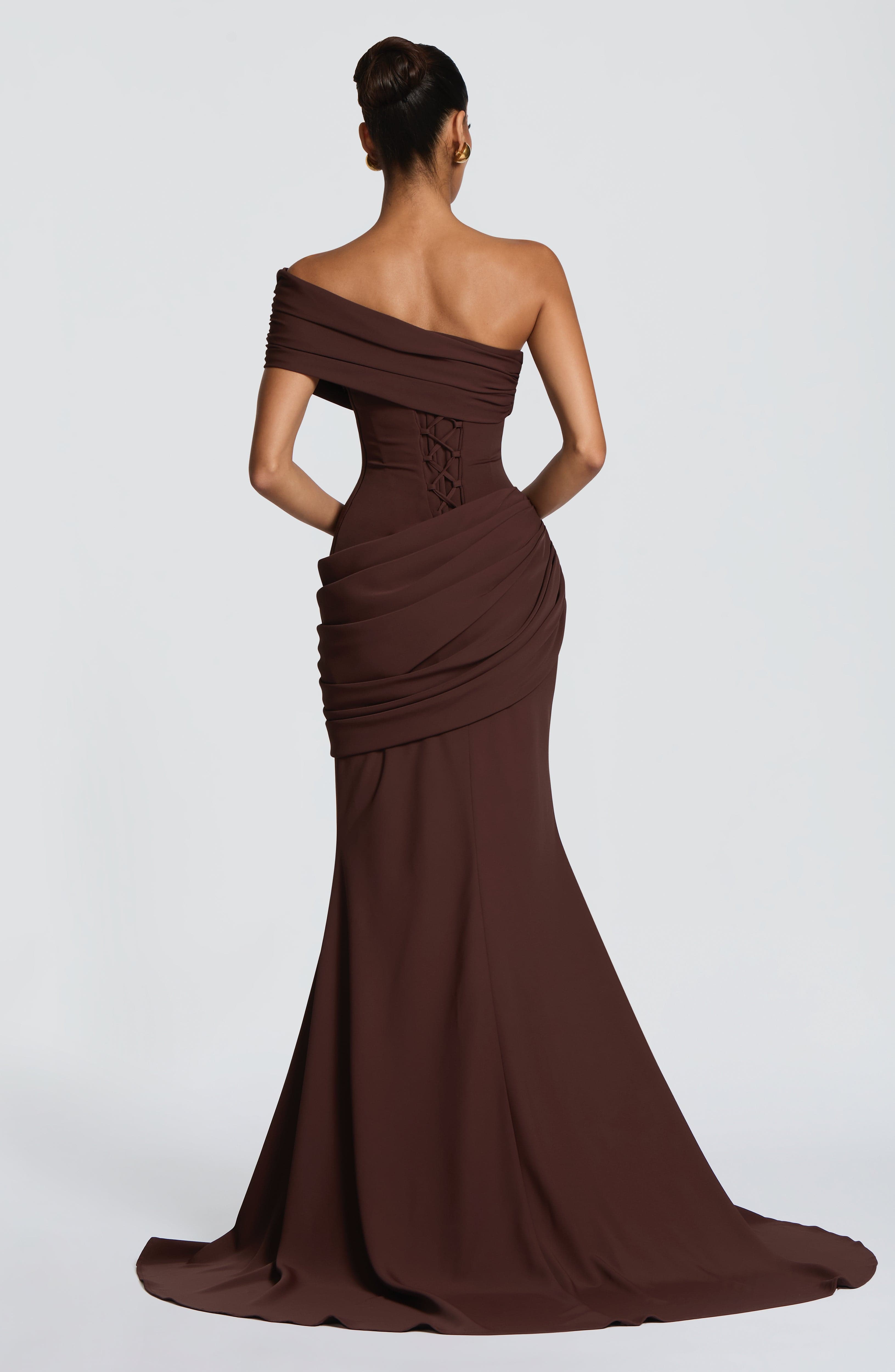 minilena Kasia Gown Plum Brown