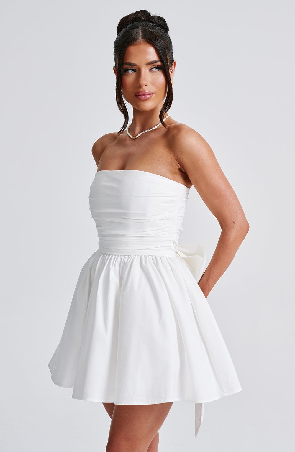 minilena Katrina Mini Dress Ivory