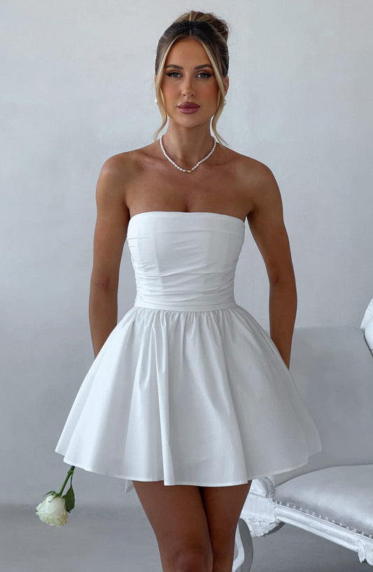 minilena Katrina Mini Dress Ivory