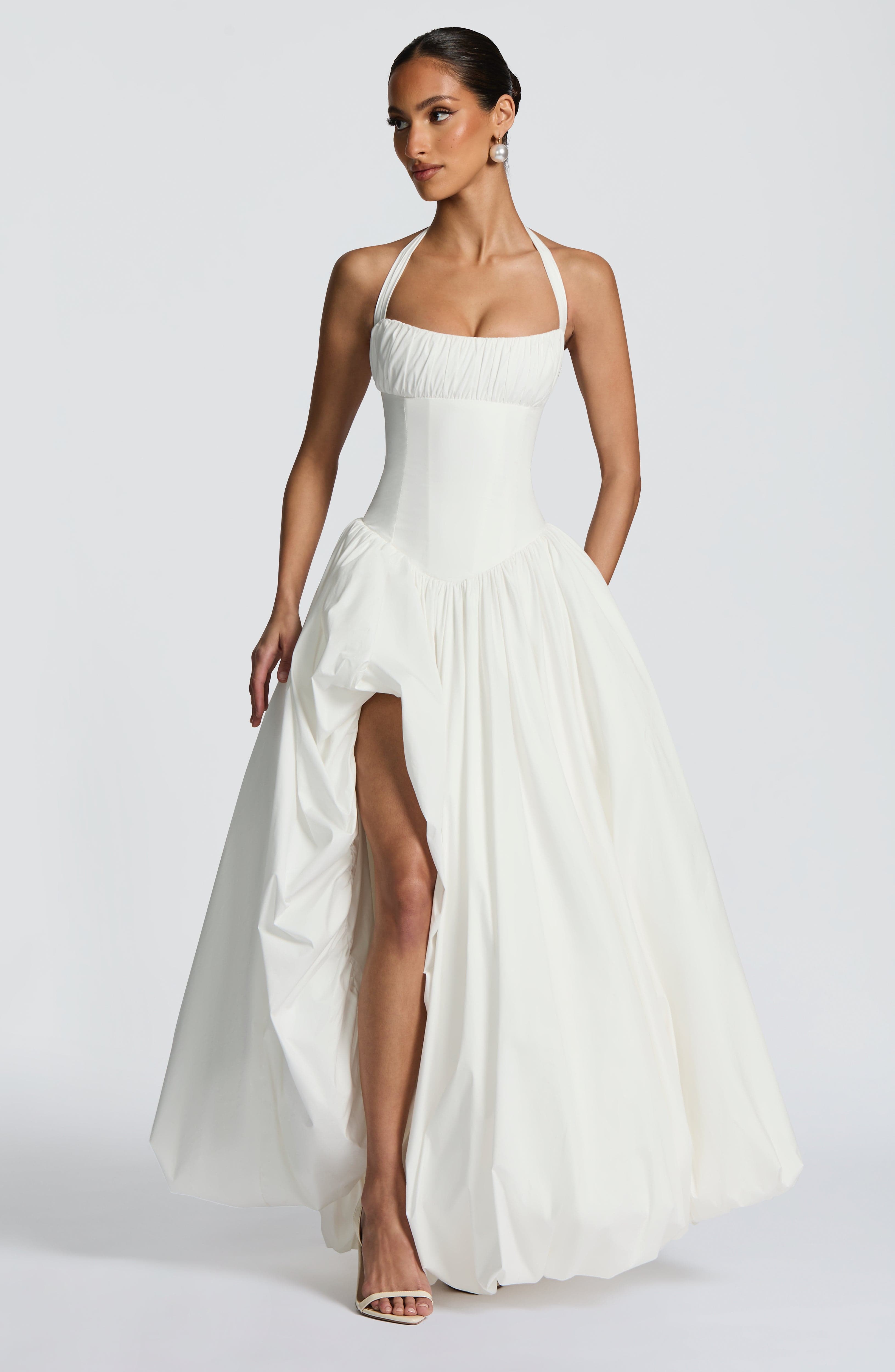 minilena Keira Maxi Dress Ivory