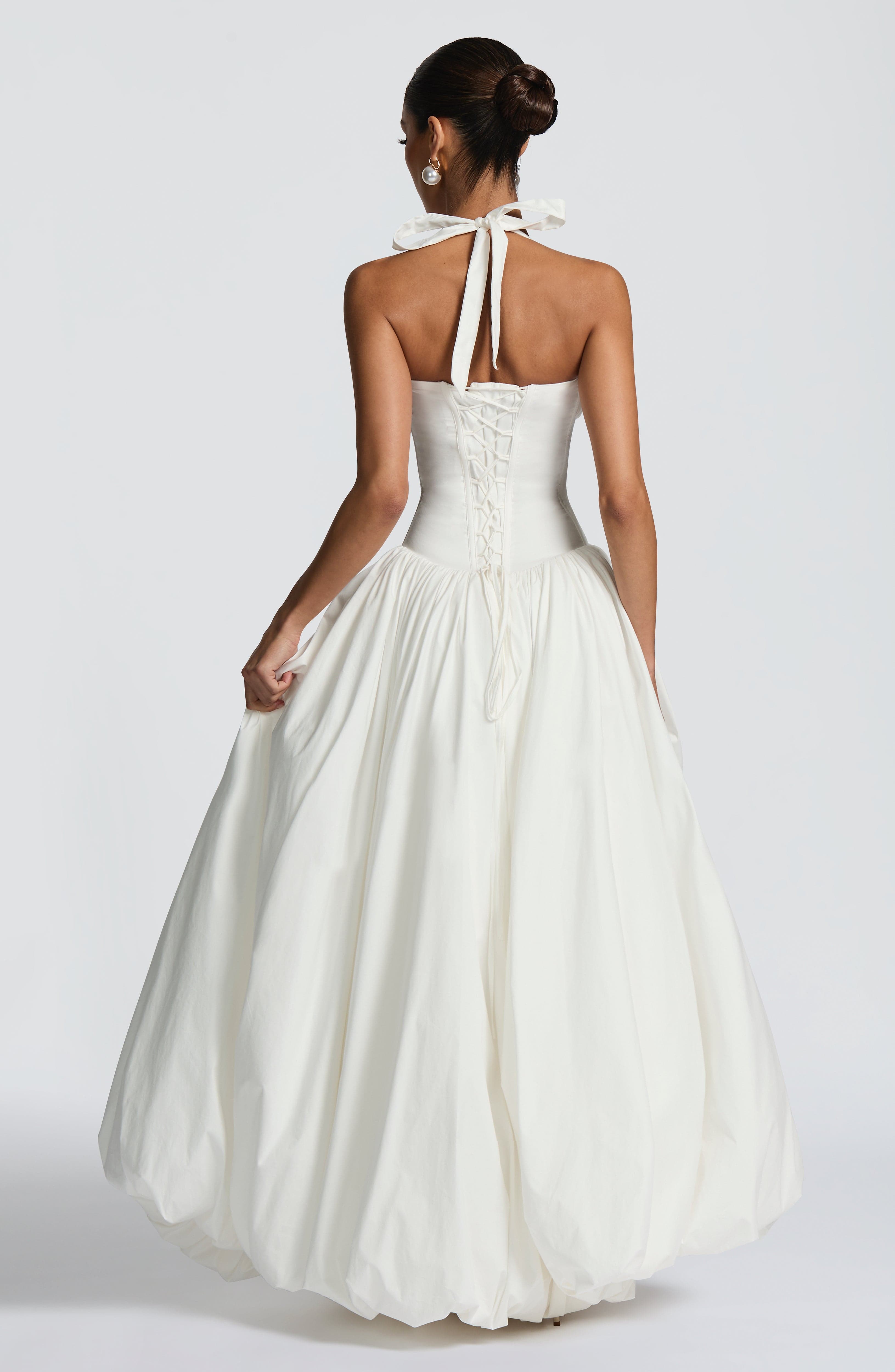 minilena Keira Maxi Dress Ivory