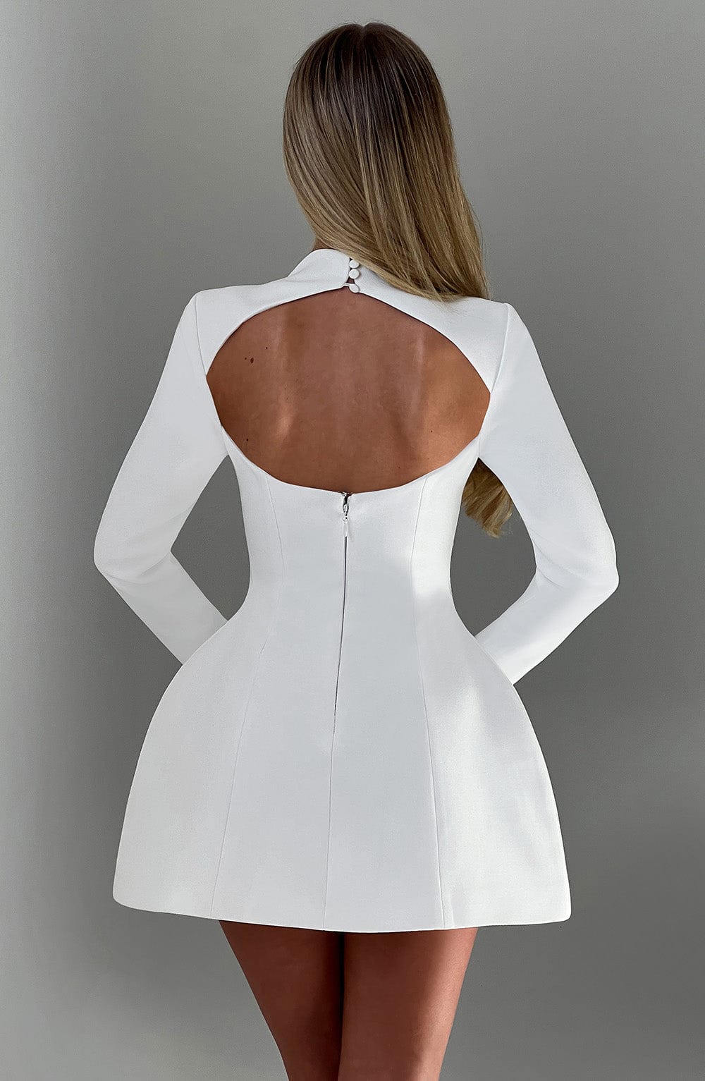 minilena Kelly Mini Dress Ivory