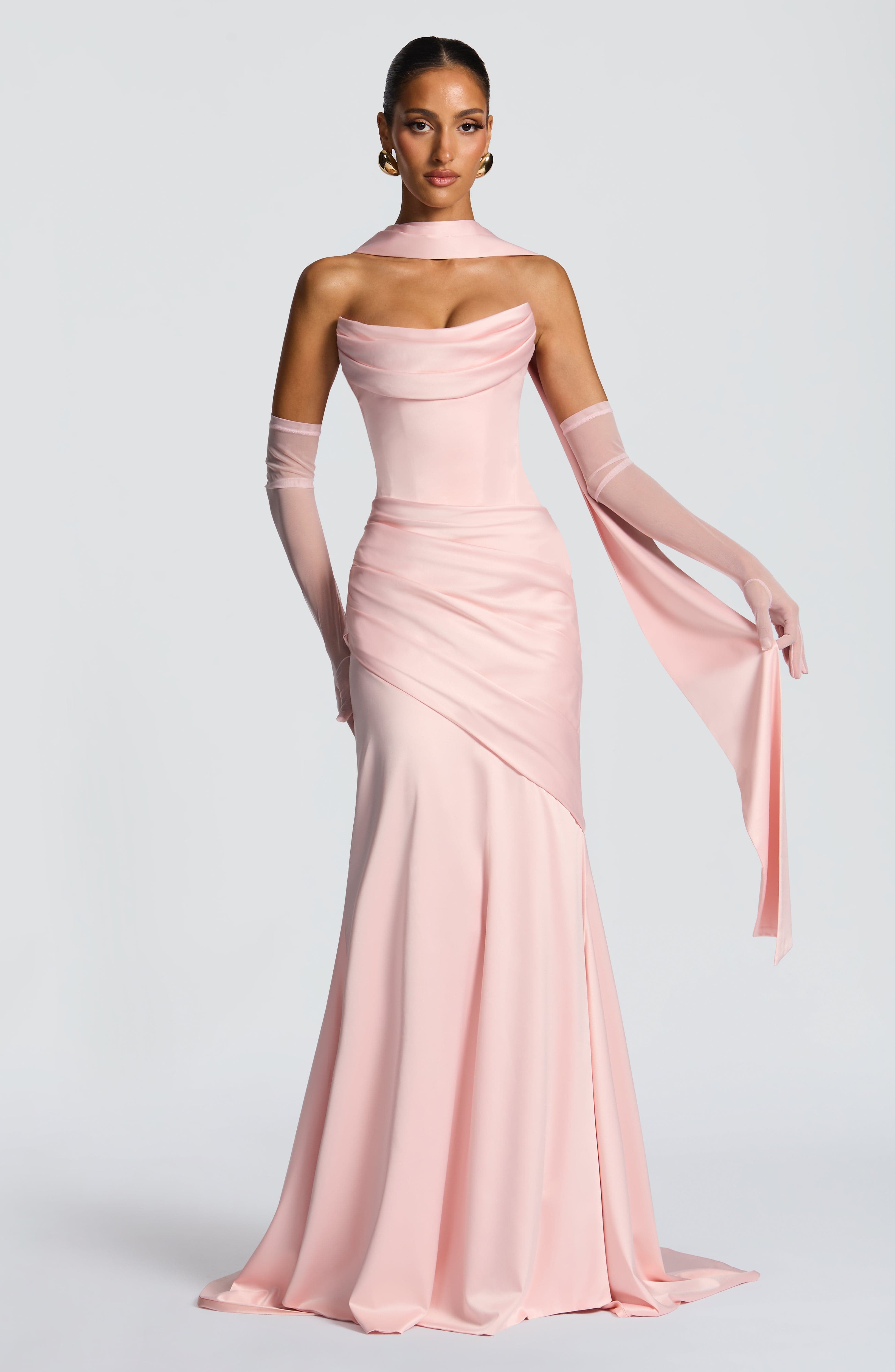minilena Kensington Maxi Dress Blush