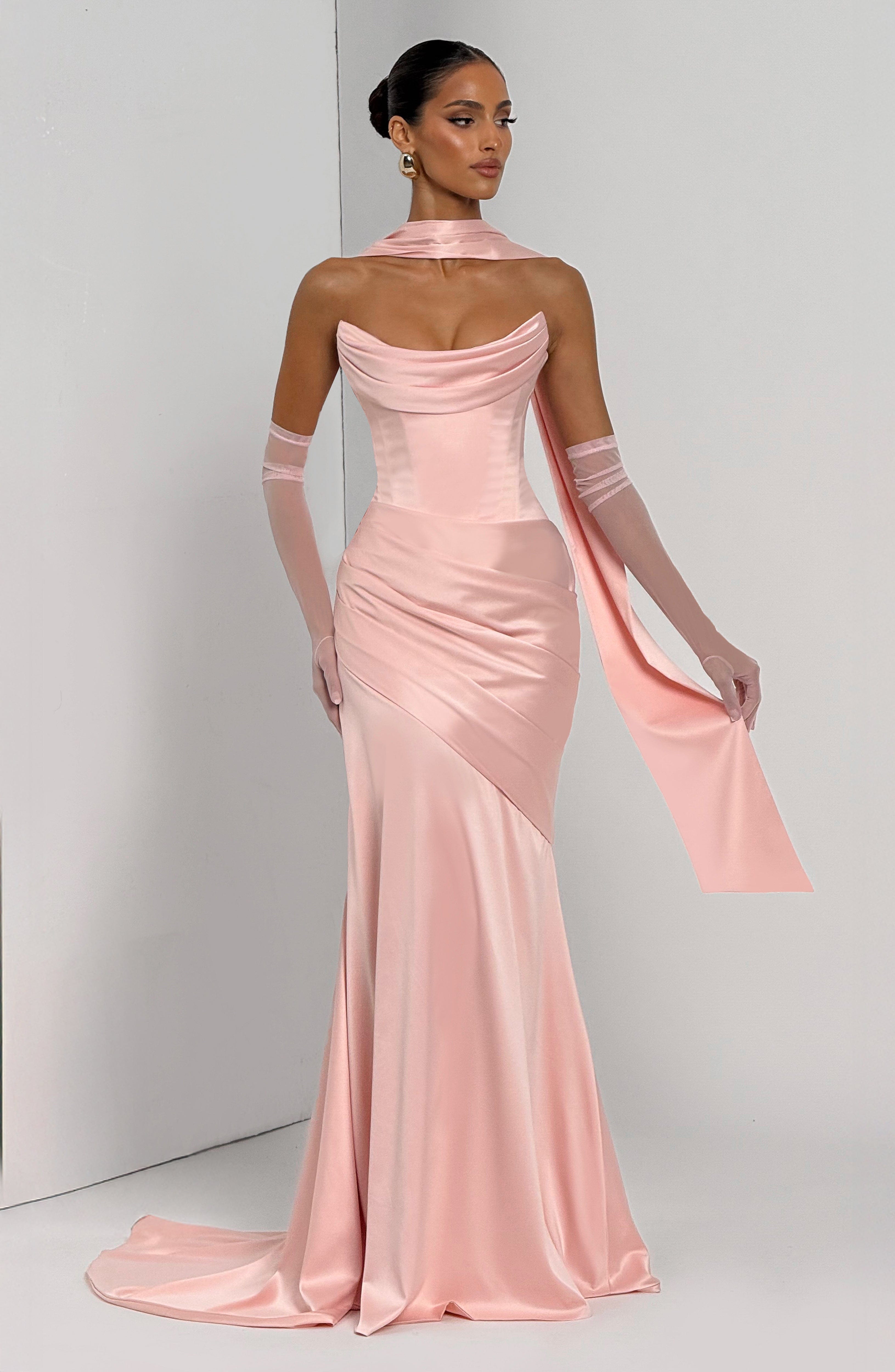 minilena Kensington Maxi Dress Blush