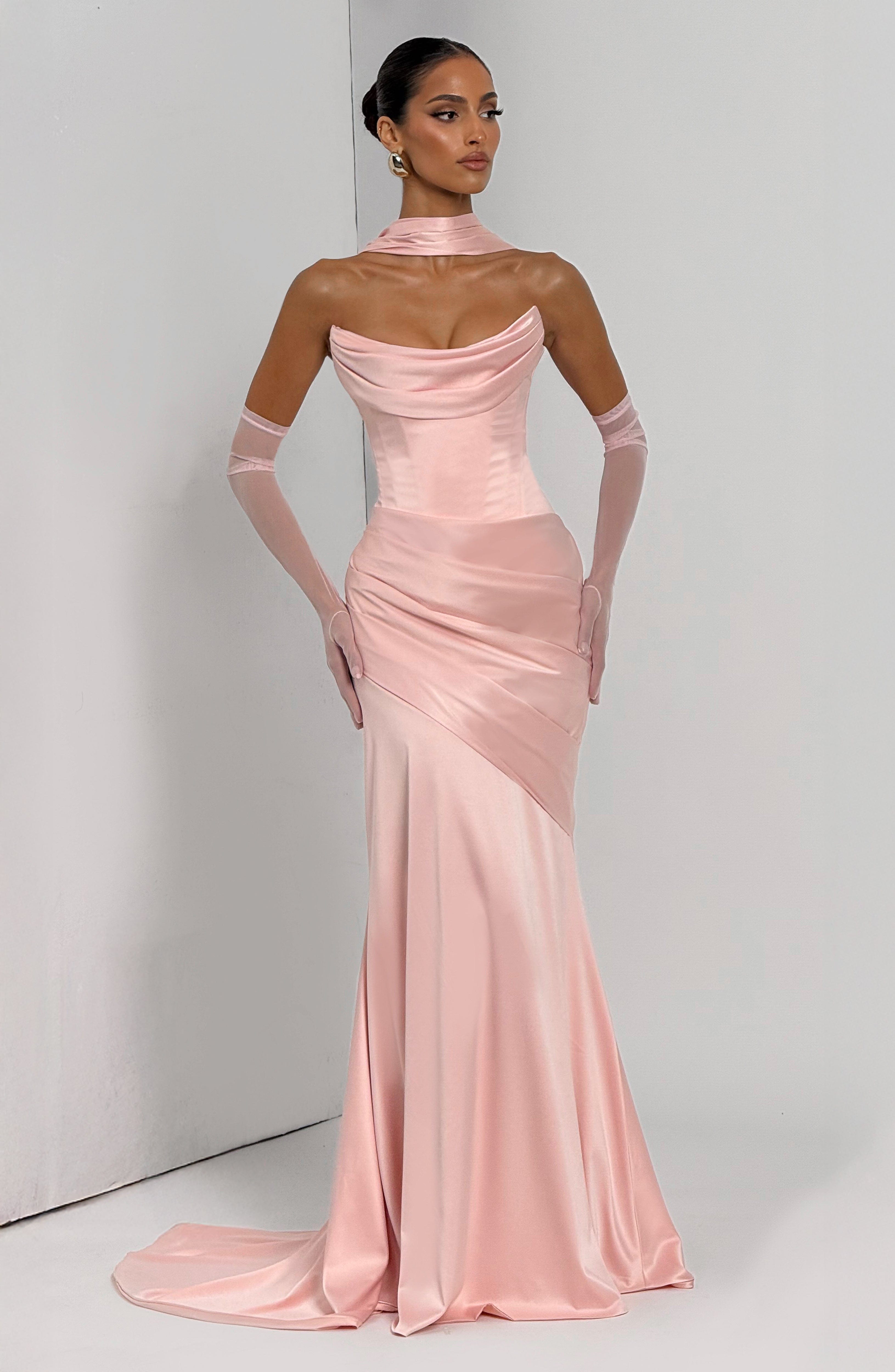 minilena Kensington Maxi Dress Blush