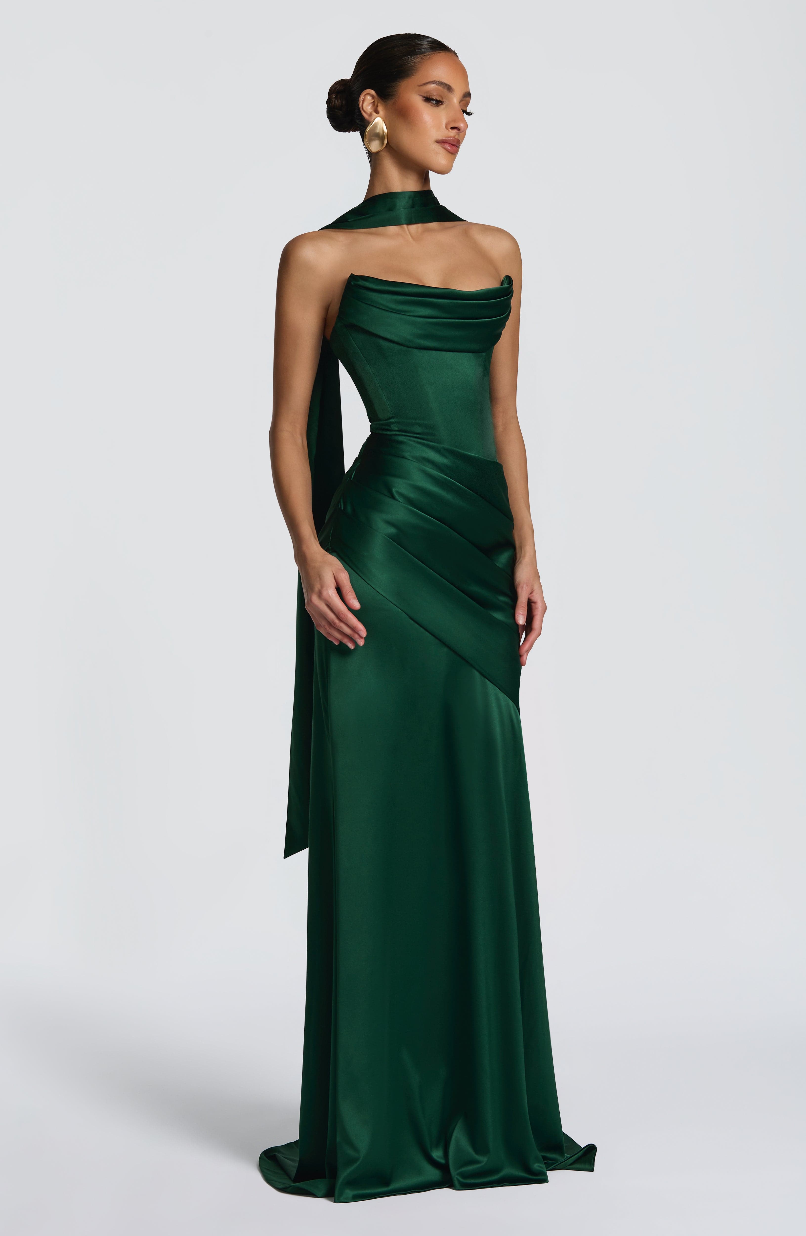 minilena Kensington Maxi Dress Emerald