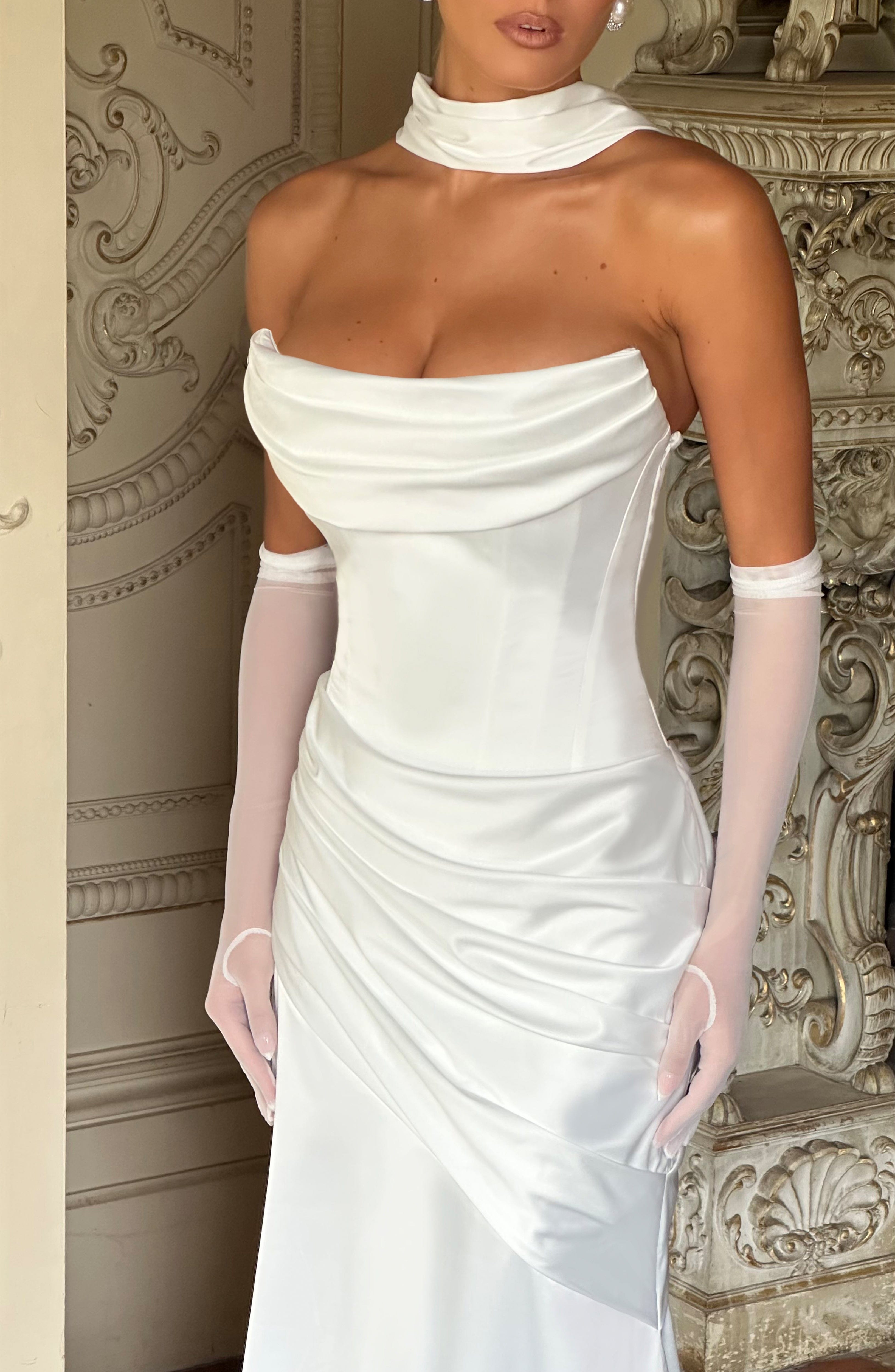 minilena Kensington Maxi Dress Ivory