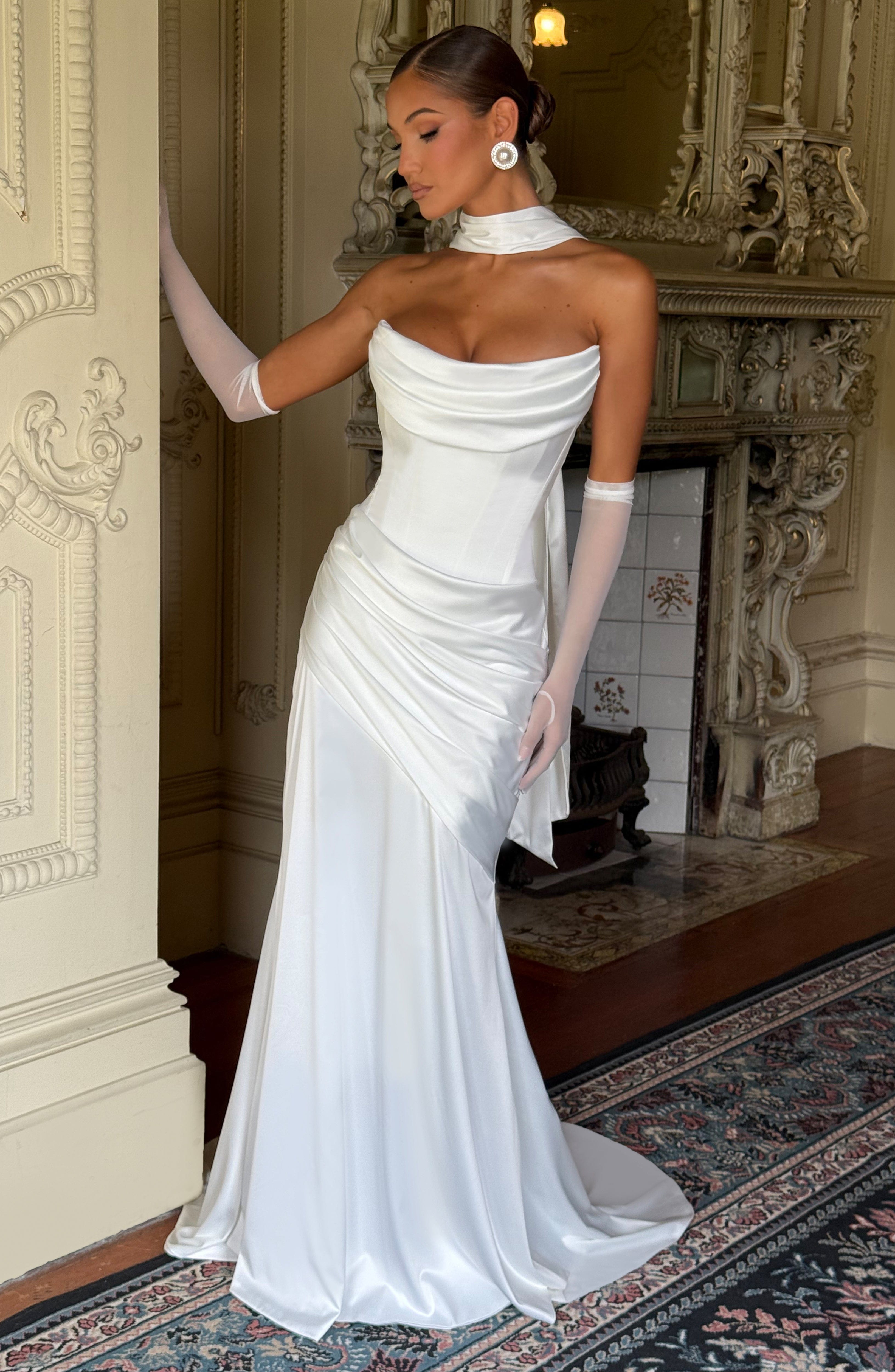 minilena Kensington Maxi Dress Ivory