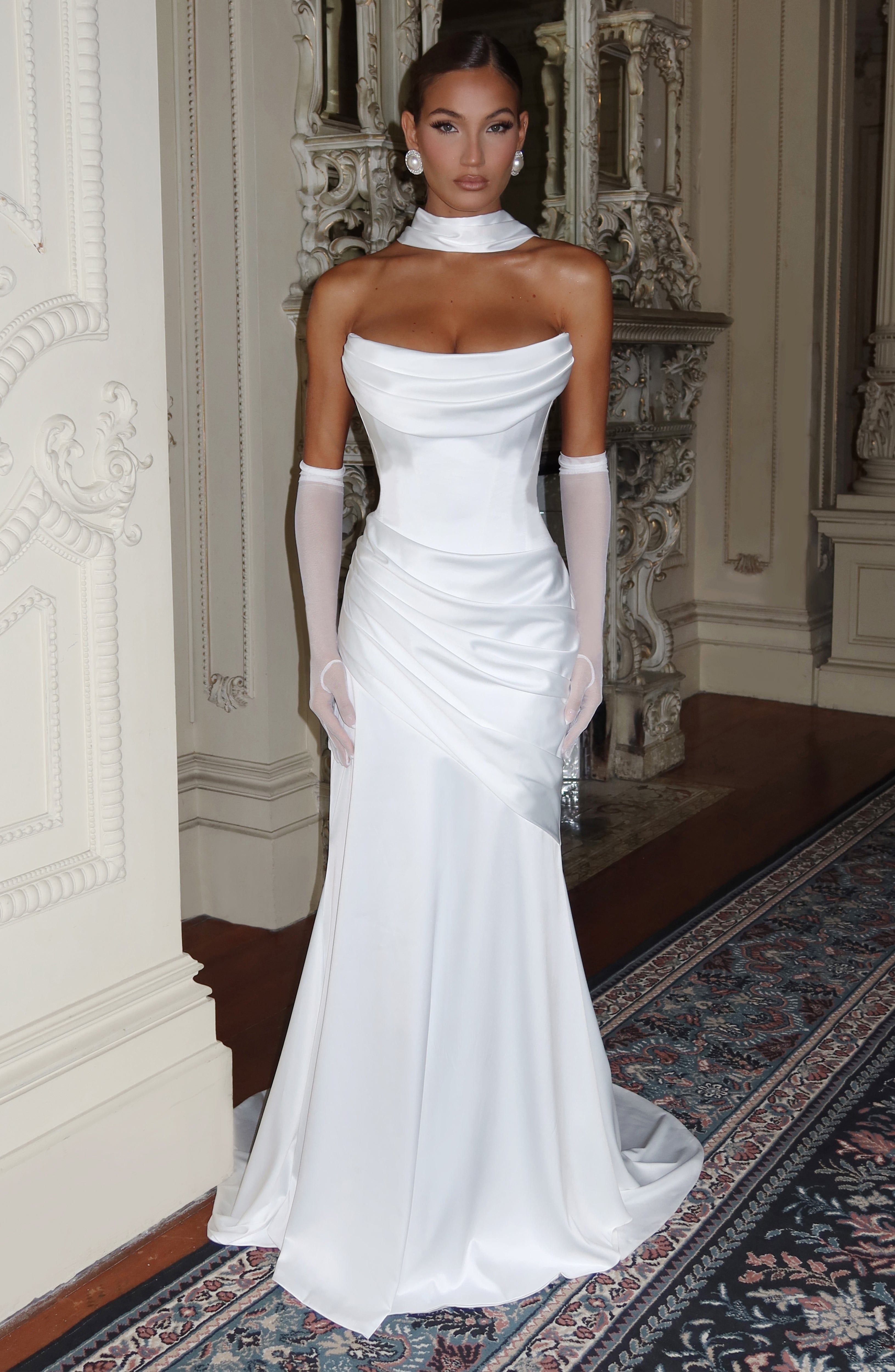 minilena Kensington Maxi Dress Ivory