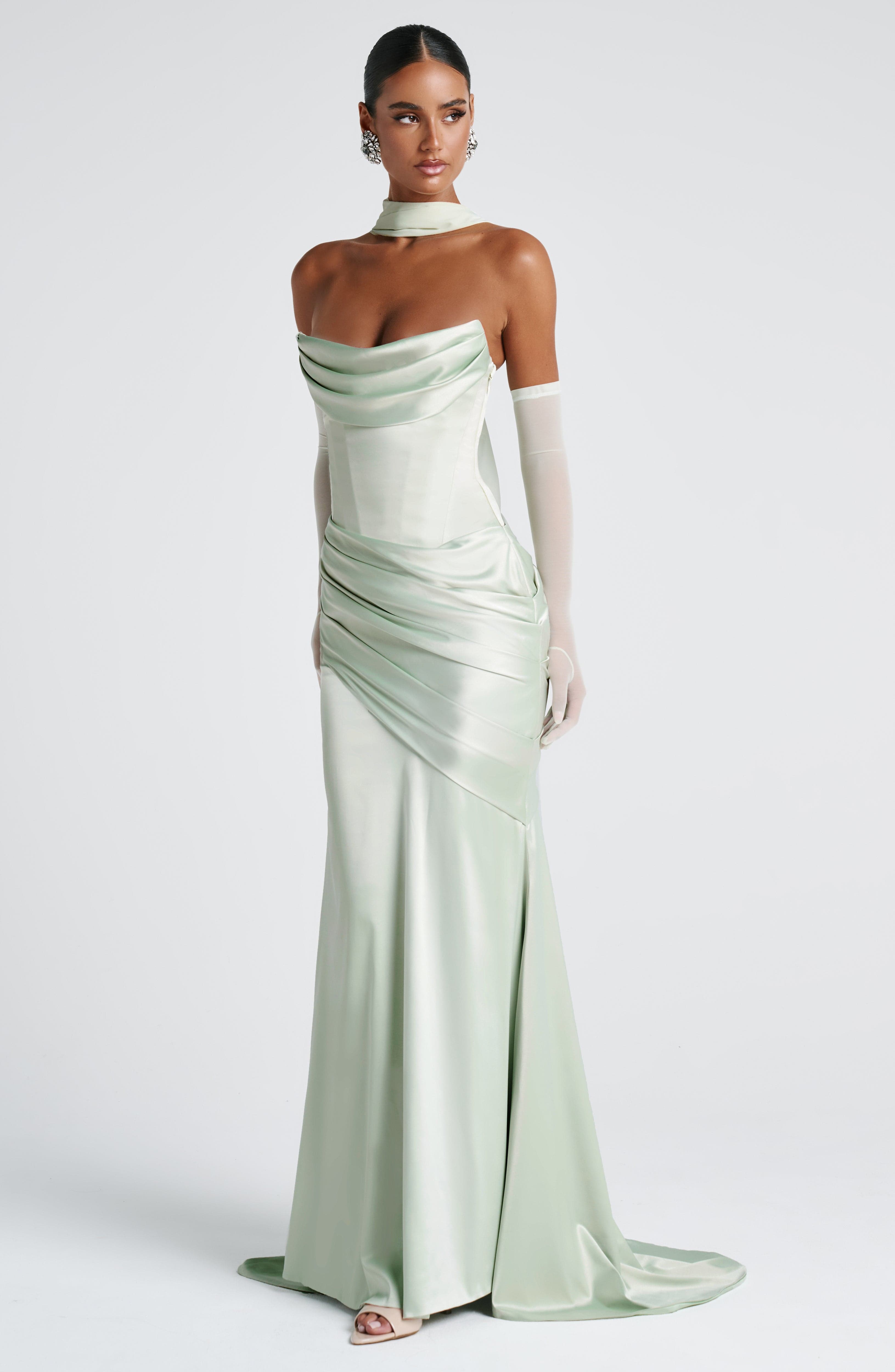 minilena Kensington Maxi Dress Mint