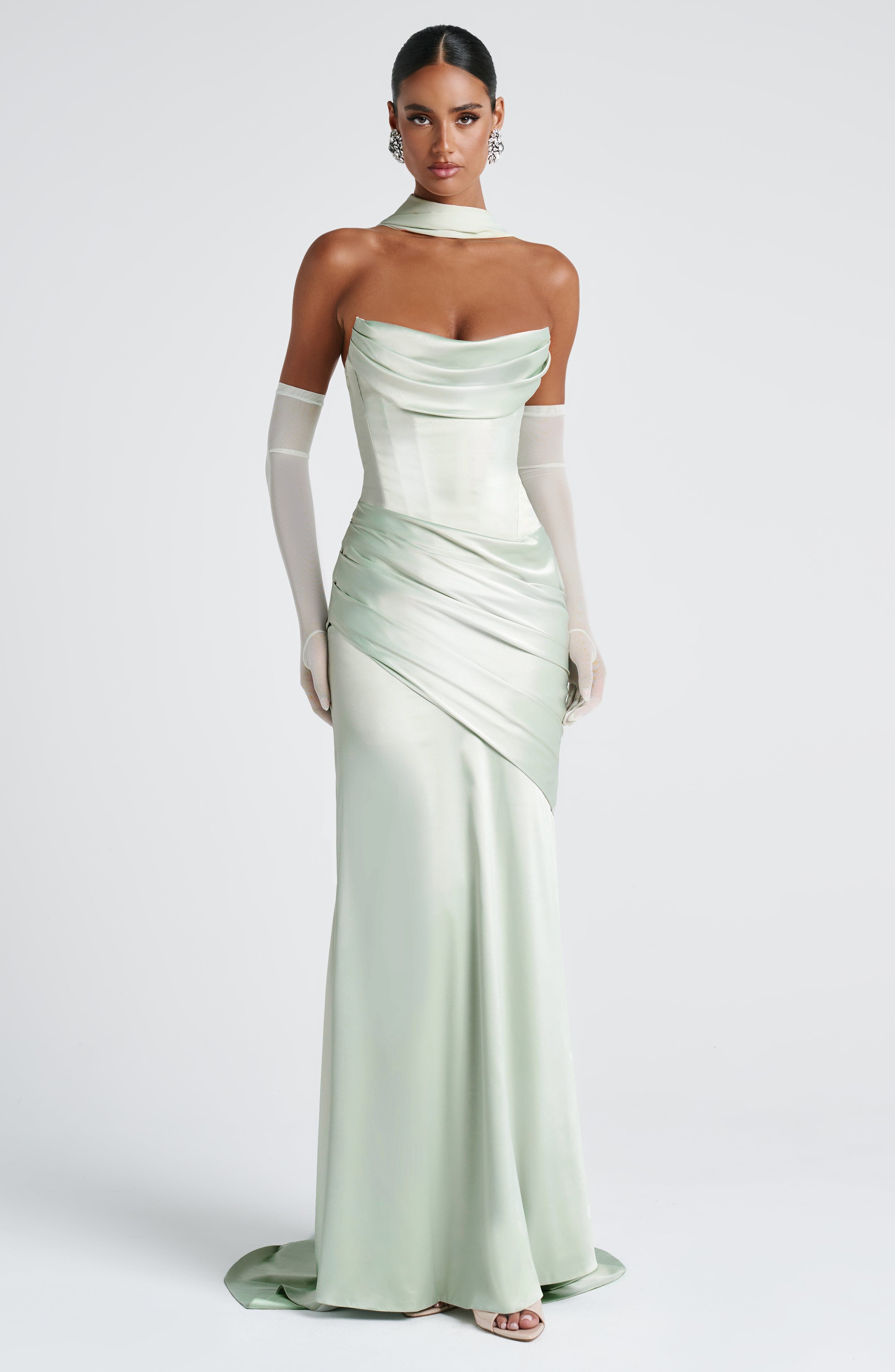 minilena Kensington Maxi Dress Mint