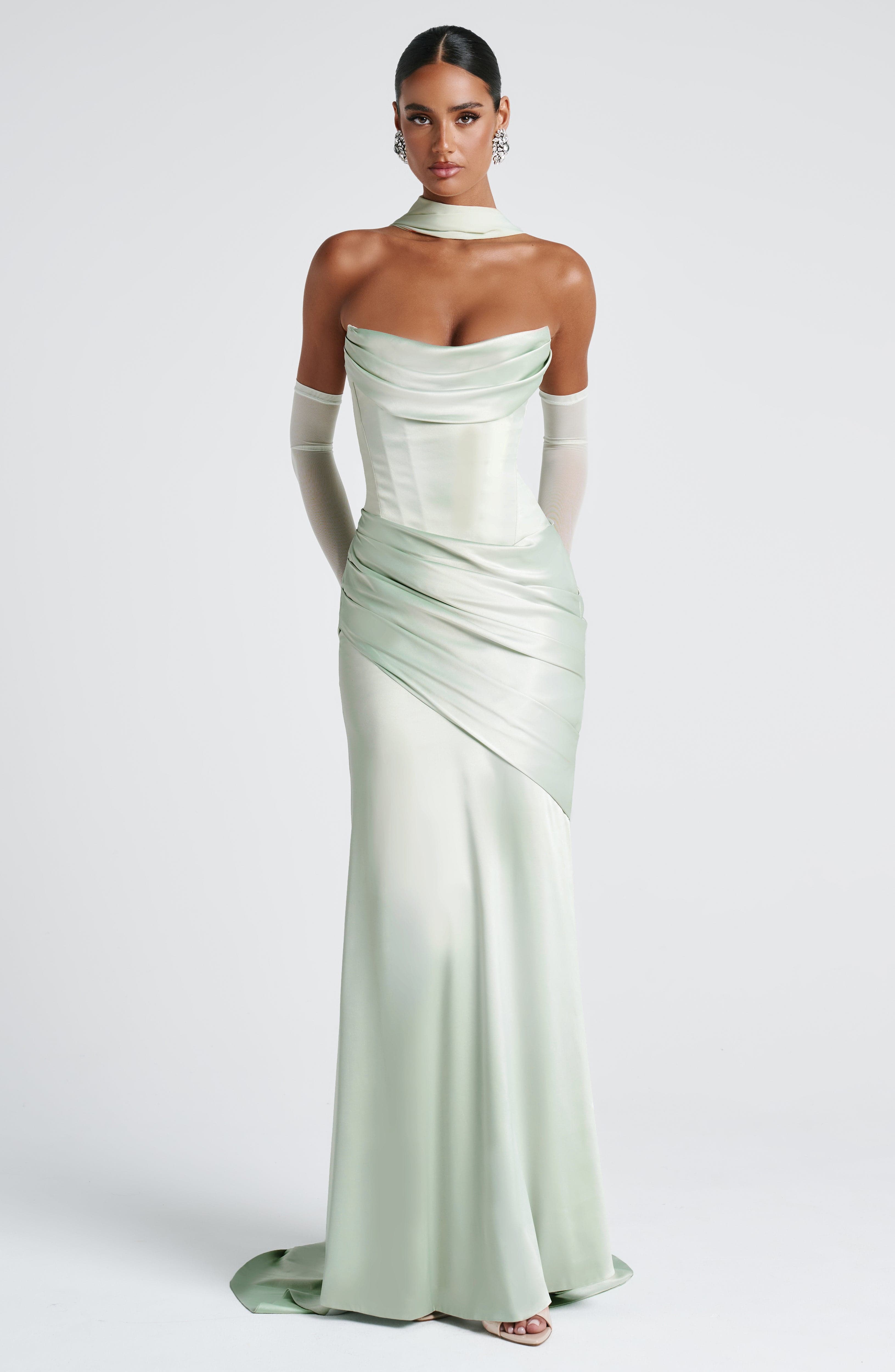 minilena Kensington Maxi Dress Mint