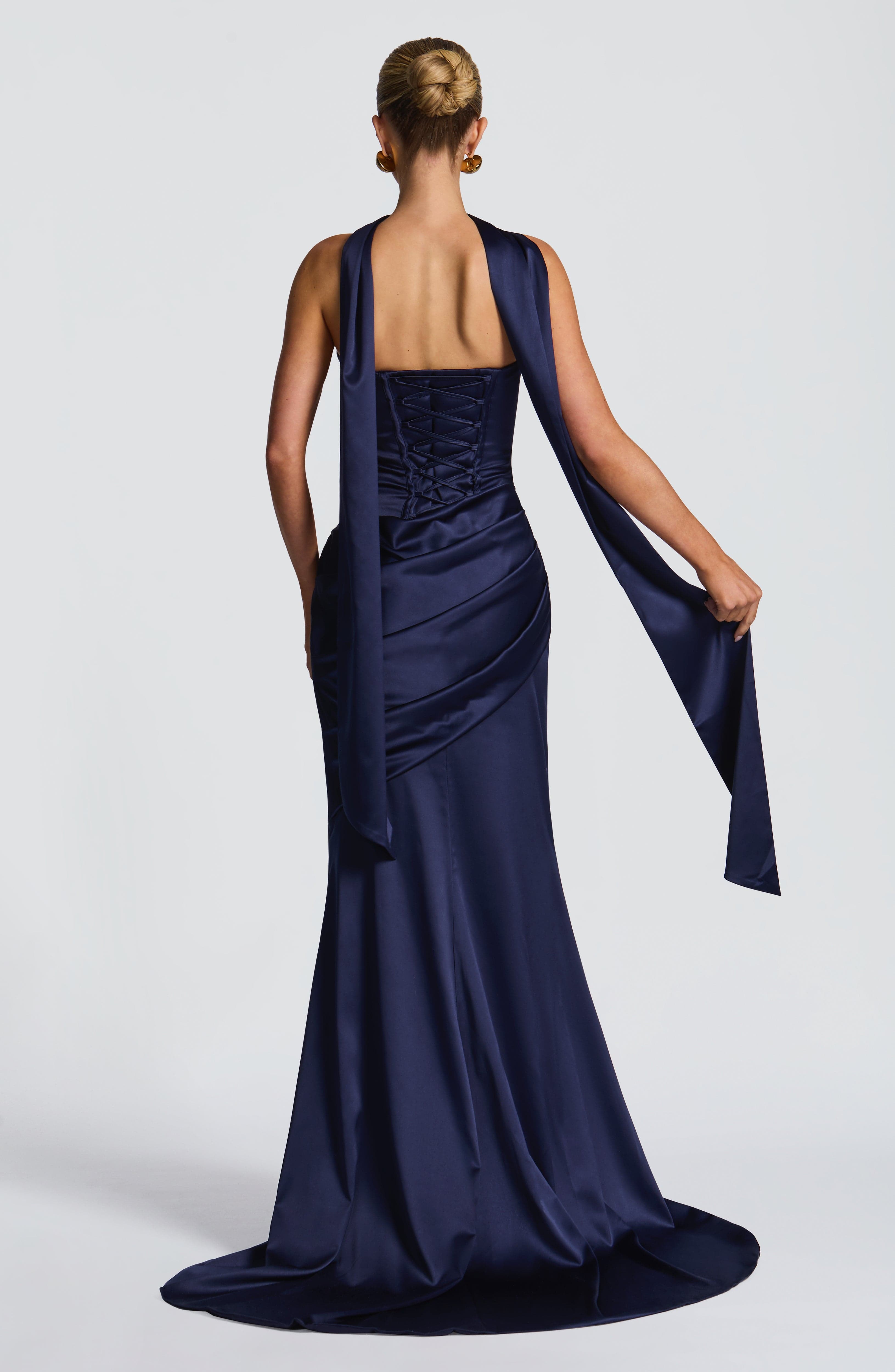 minilena Kensington Maxi Dress Navy