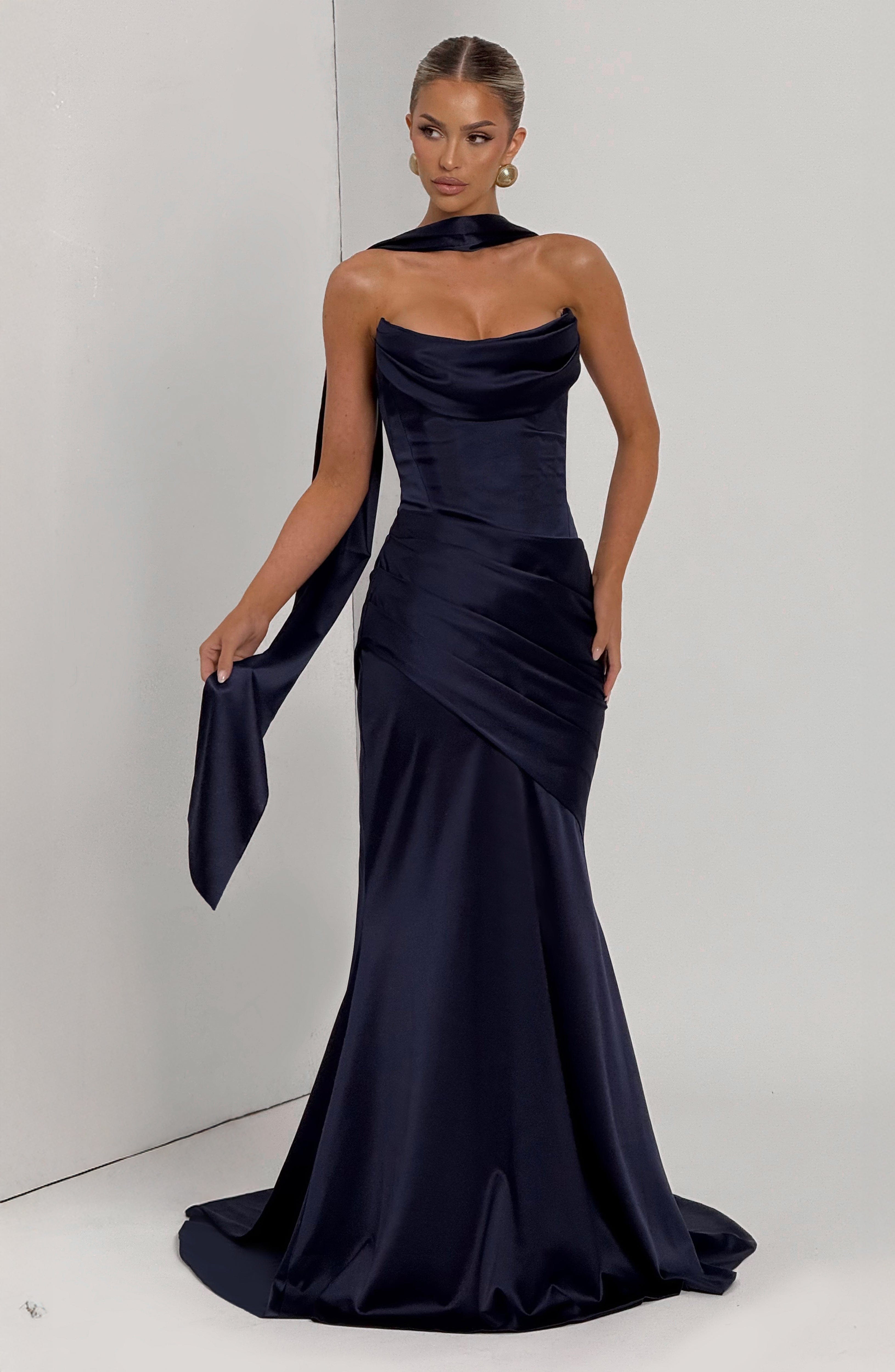 minilena Kensington Maxi Dress Navy