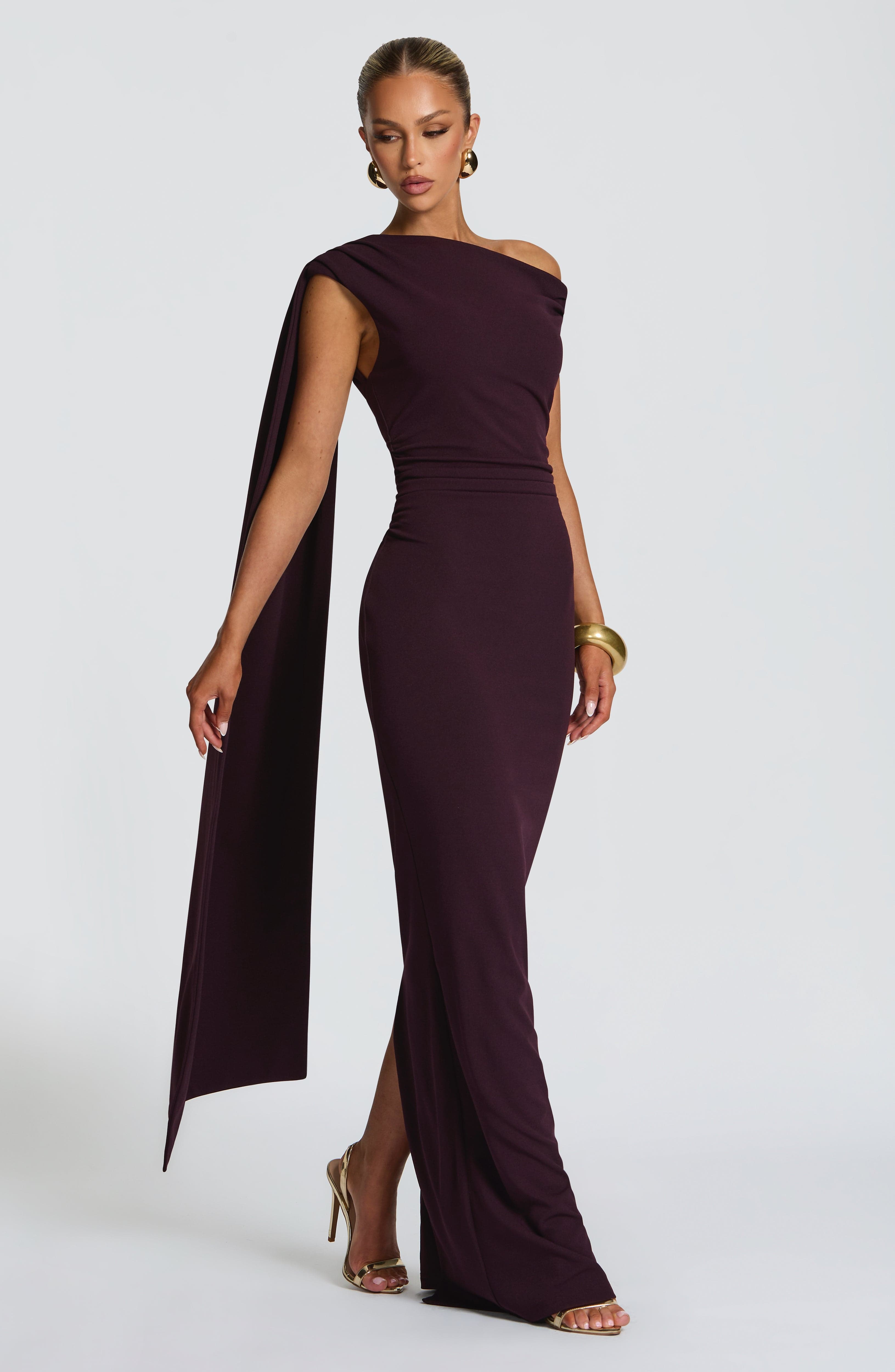 minilena Kylie Maxi Dress Plum