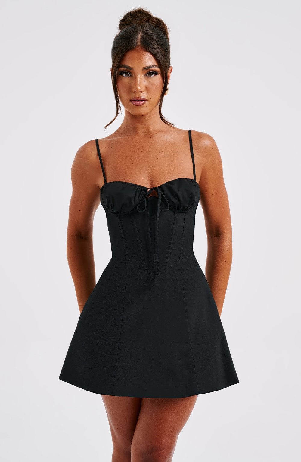minilena Lacey Mini Dress Black