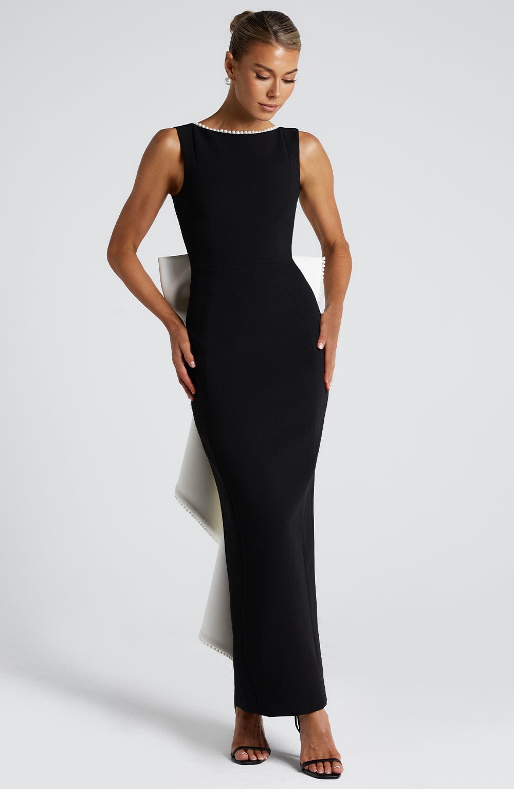 minilena Lana Midaxi Dress Black/White
