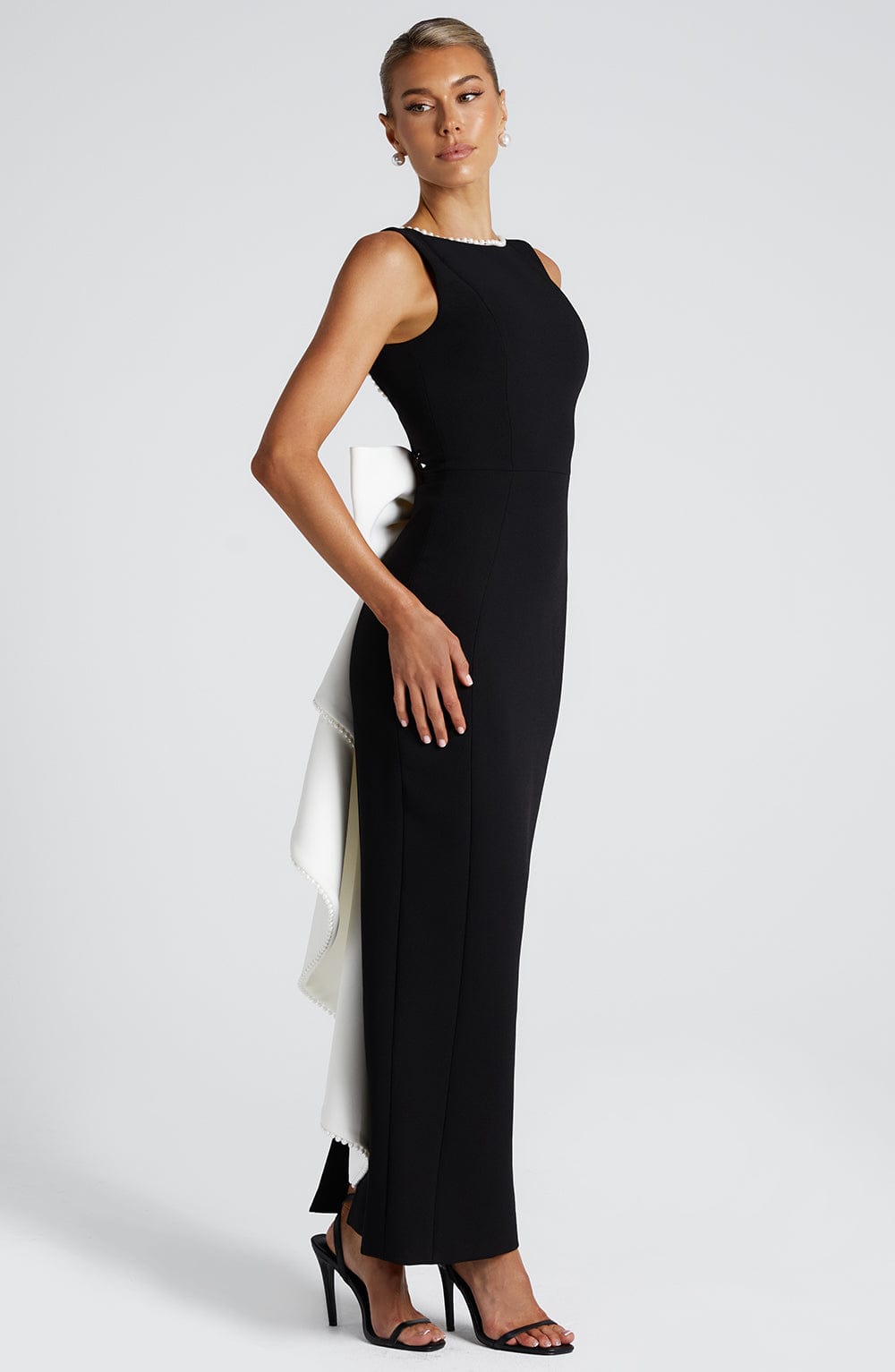 minilena Lana Midaxi Dress Black/White