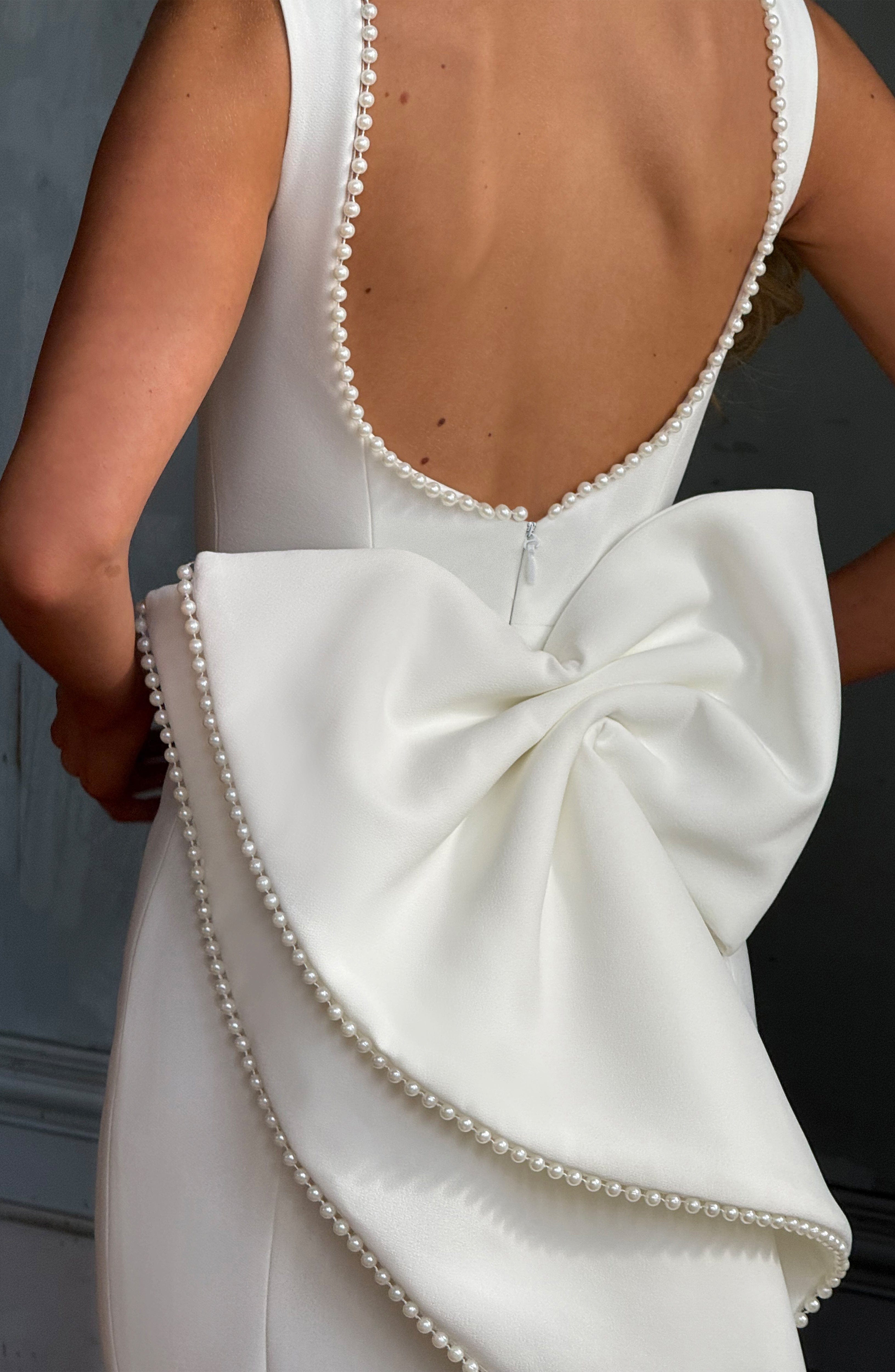 minilena Lana Midaxi Dress Ivory