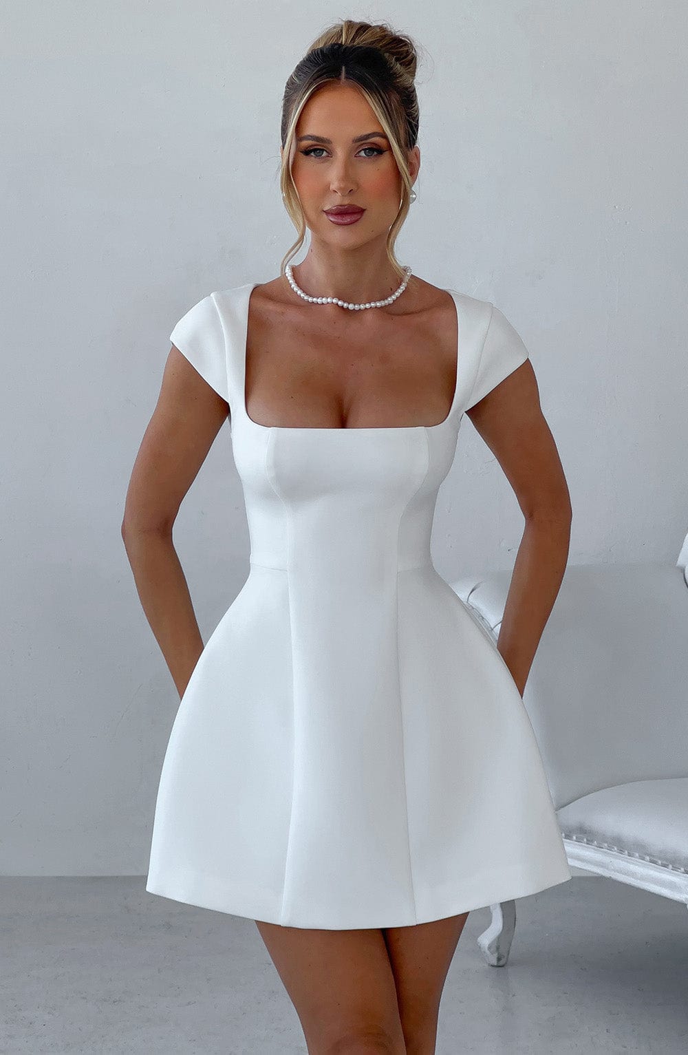 minilena Lena Mini Dress Ivory