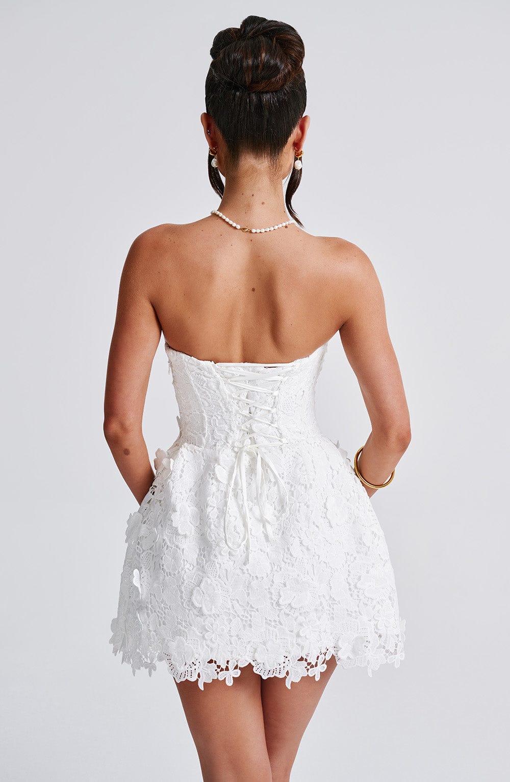 minilena Leona Mini Dress Ivory