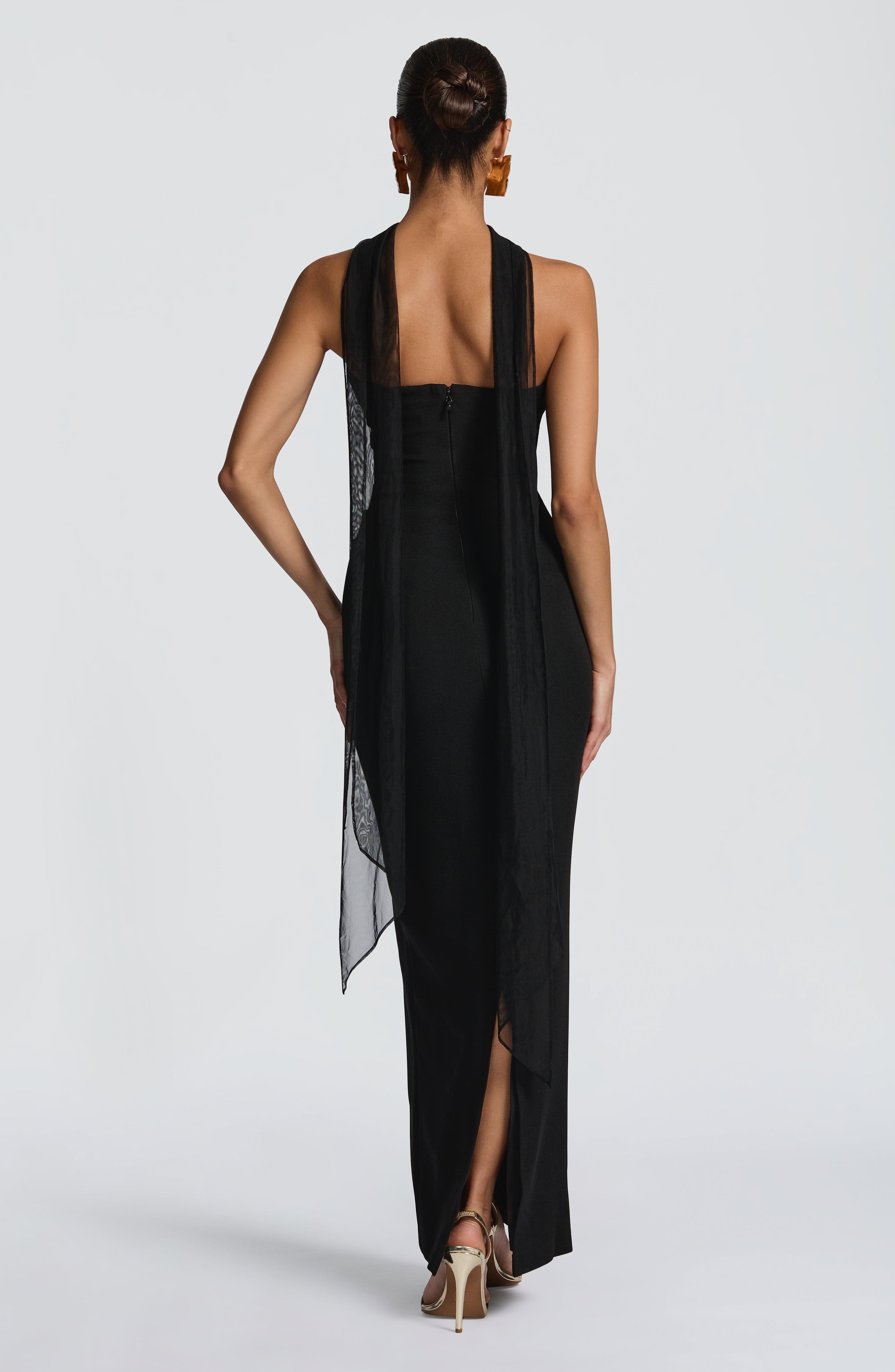 minilena Lindsey Maxi Dress Black