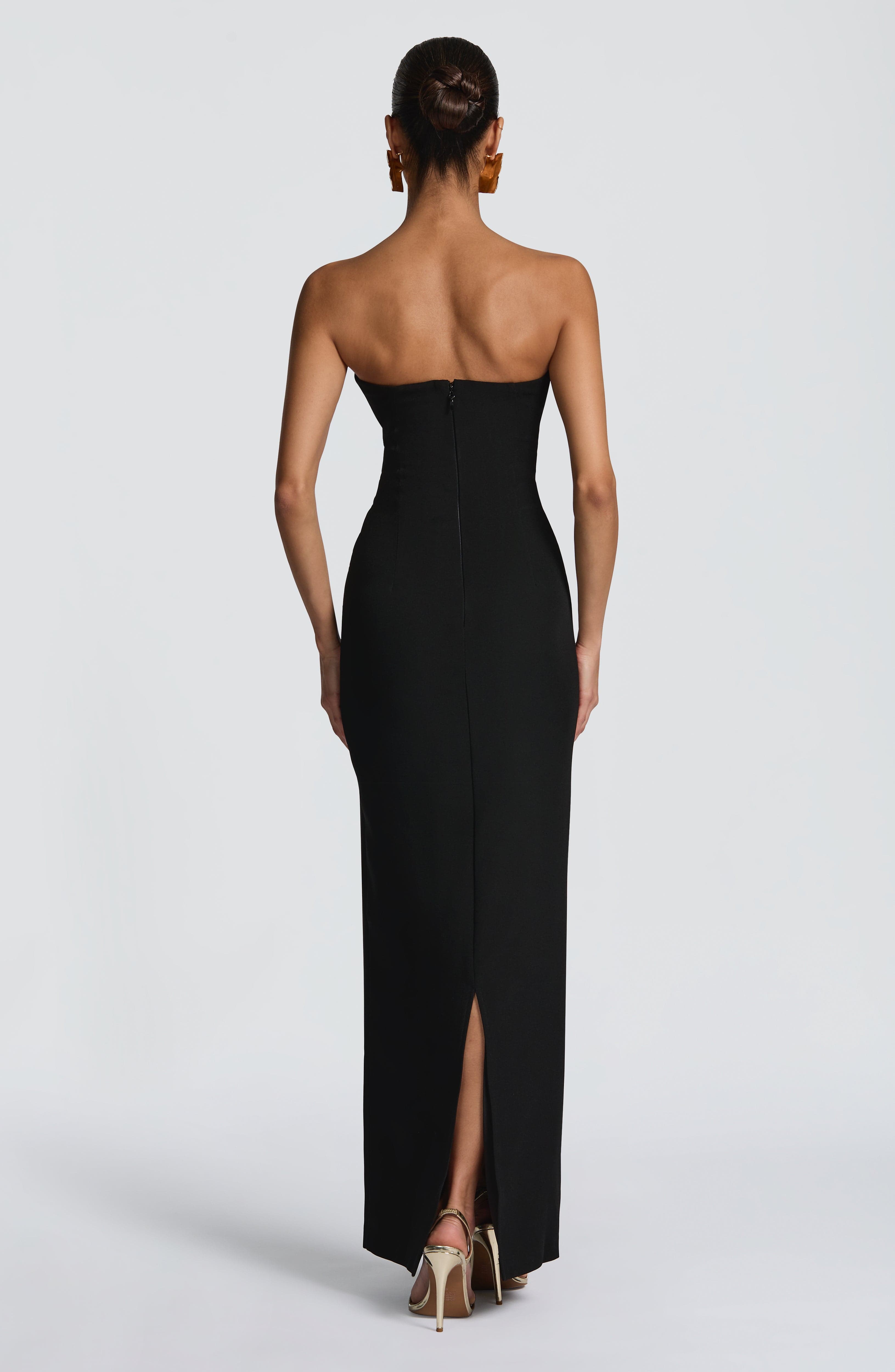minilena Lindsey Maxi Dress Black