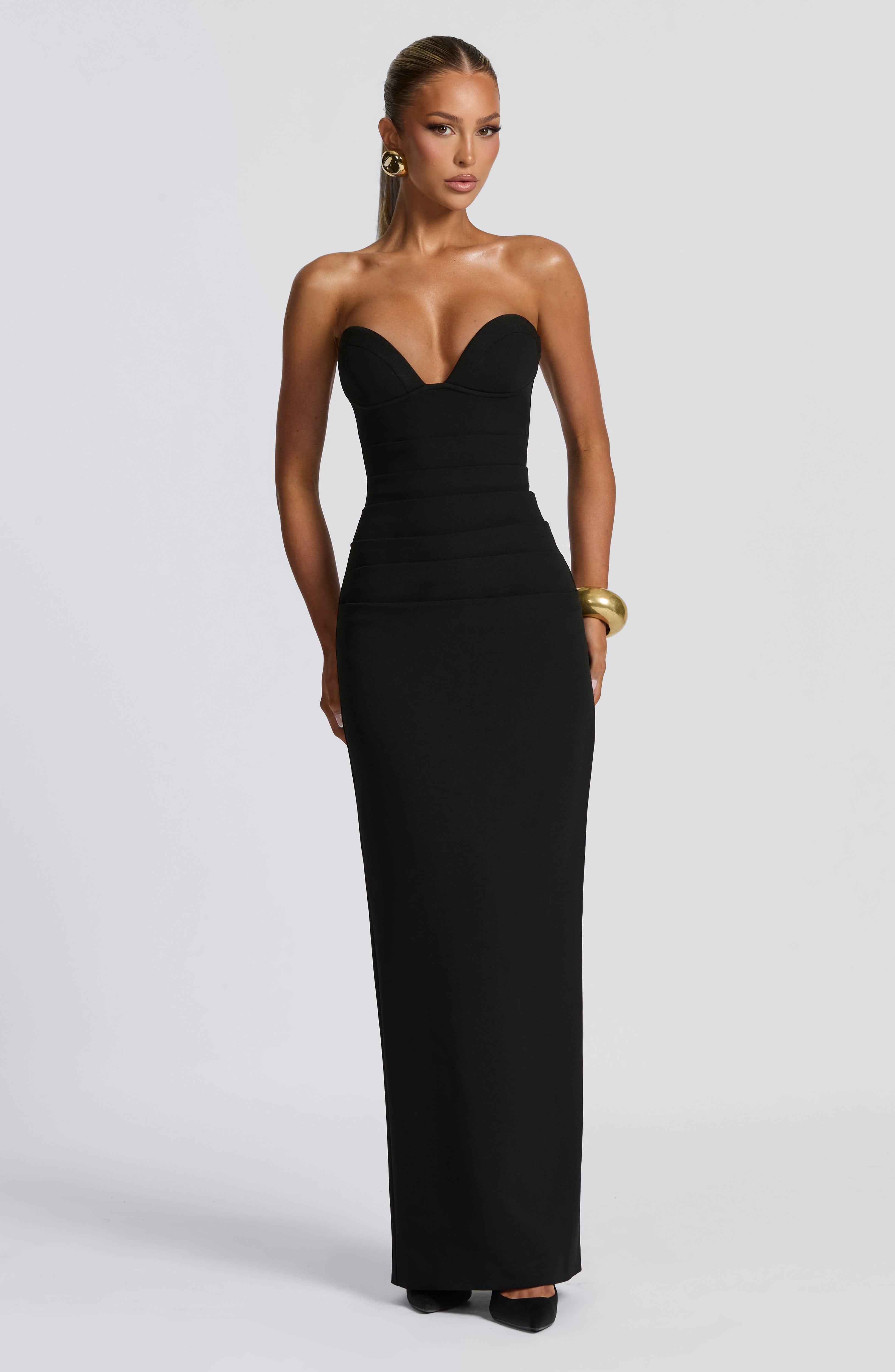minilena Lindsey Maxi Dress Black