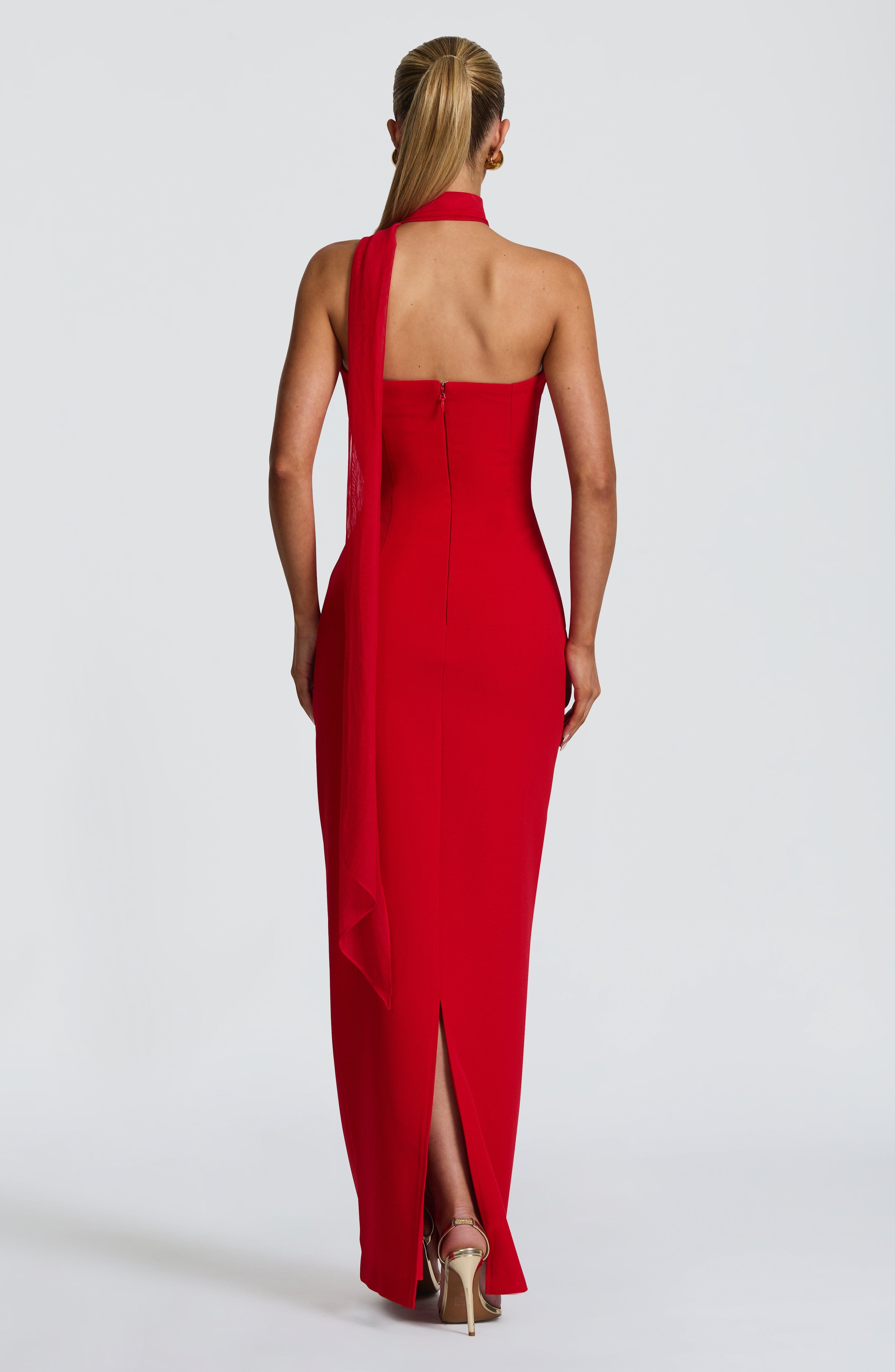 minilena Lindsey Maxi Dress Red