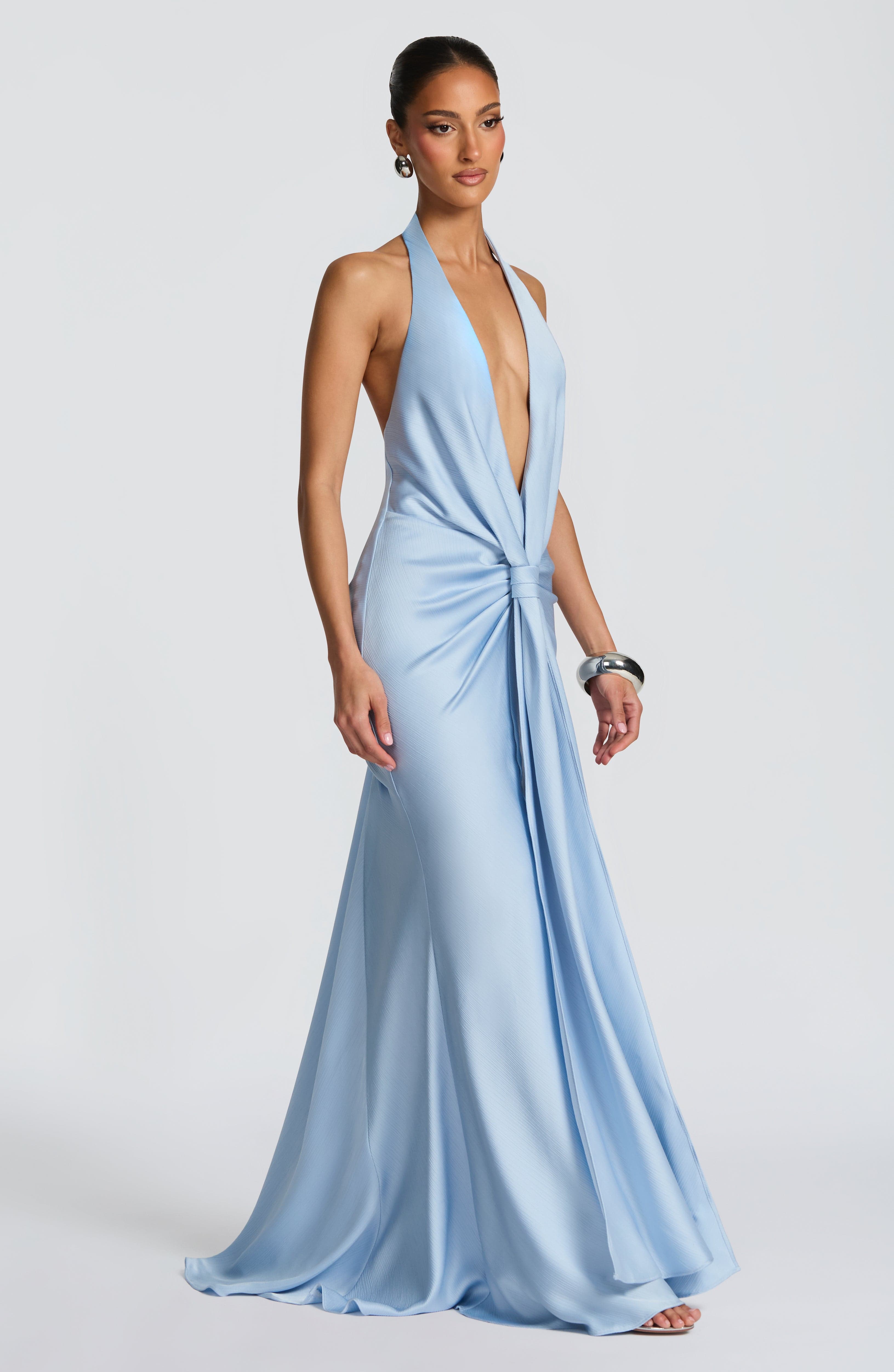 minilena Linette Gown Glacier Blue